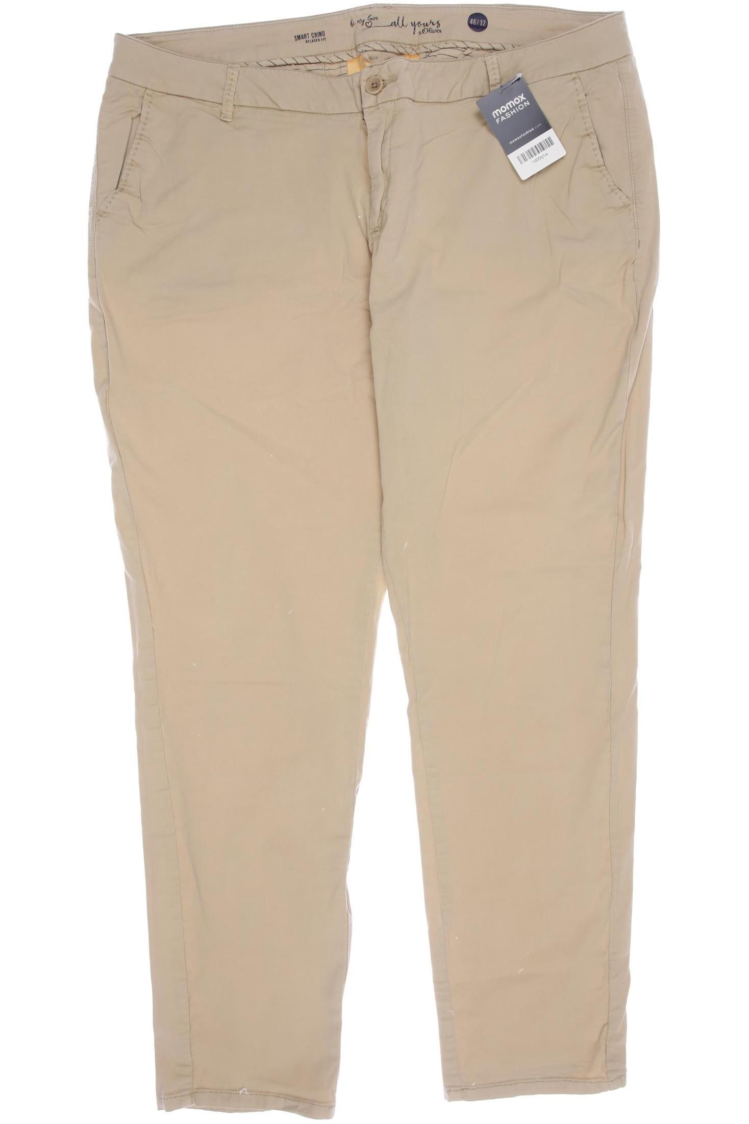 

s.Oliver Damen Stoffhose, beige, Gr. 46