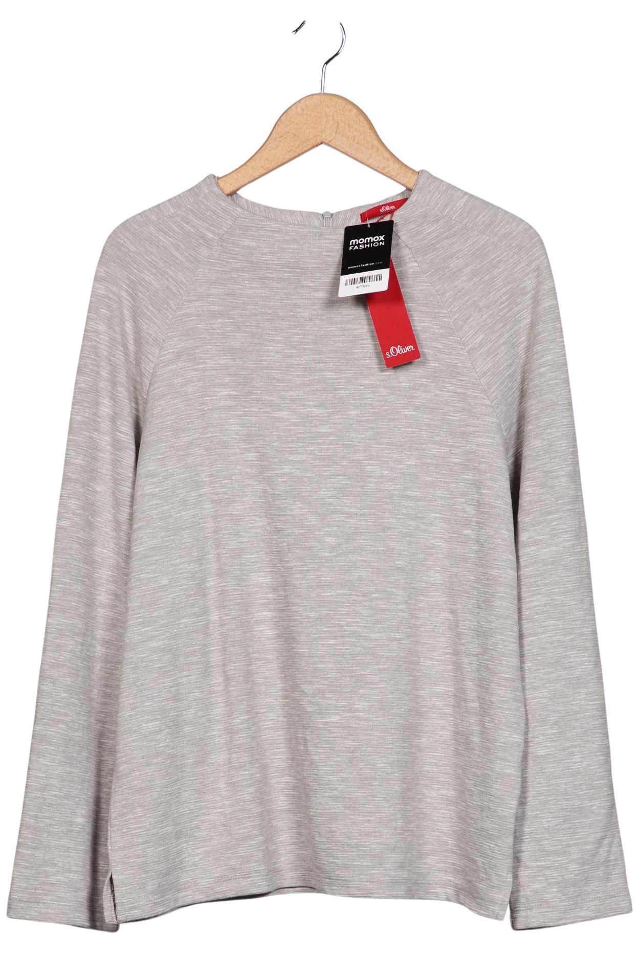 

s.Oliver Damen Langarmshirt, grau, Gr. 42
