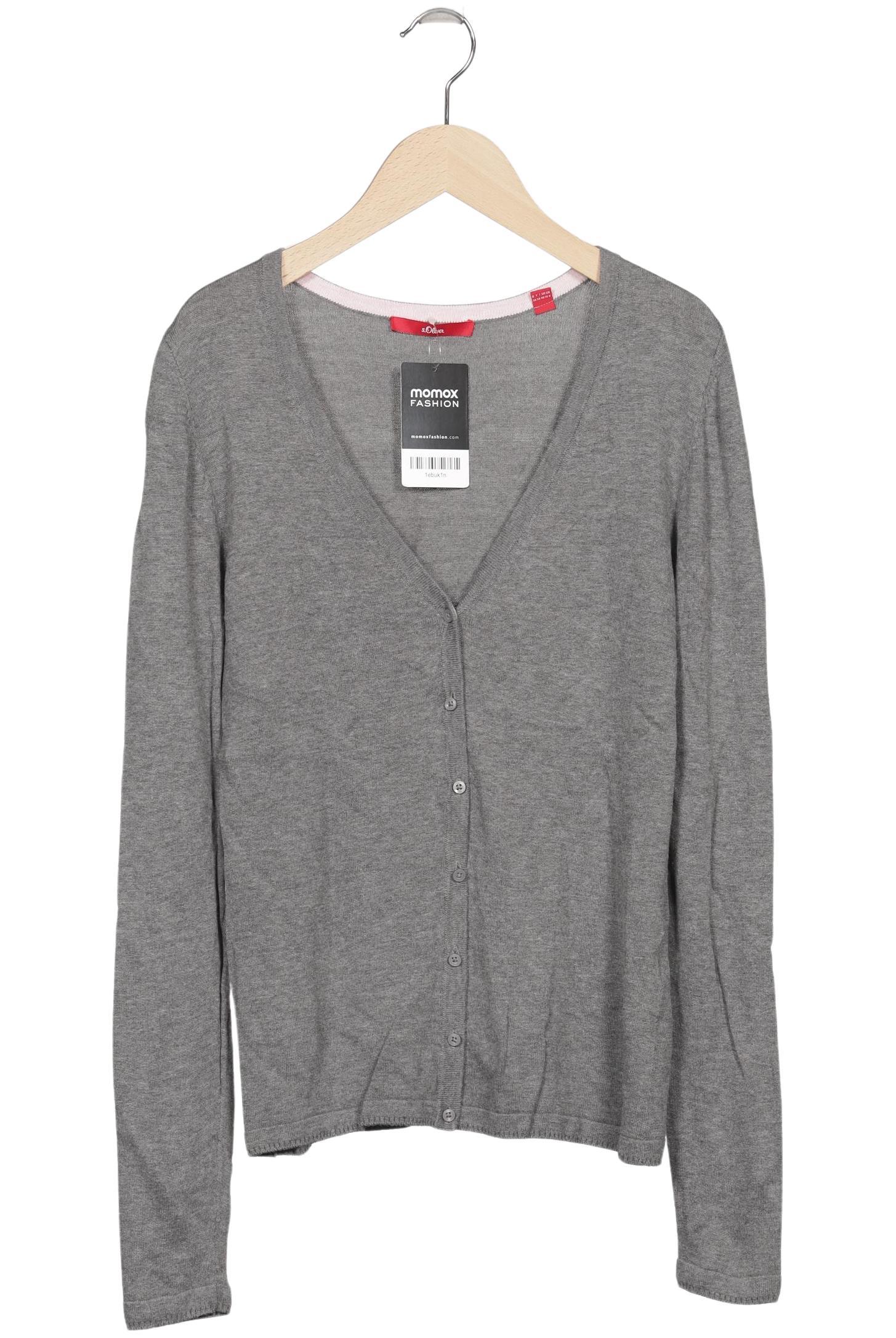 

s.Oliver Damen Strickjacke, grau, Gr. 36