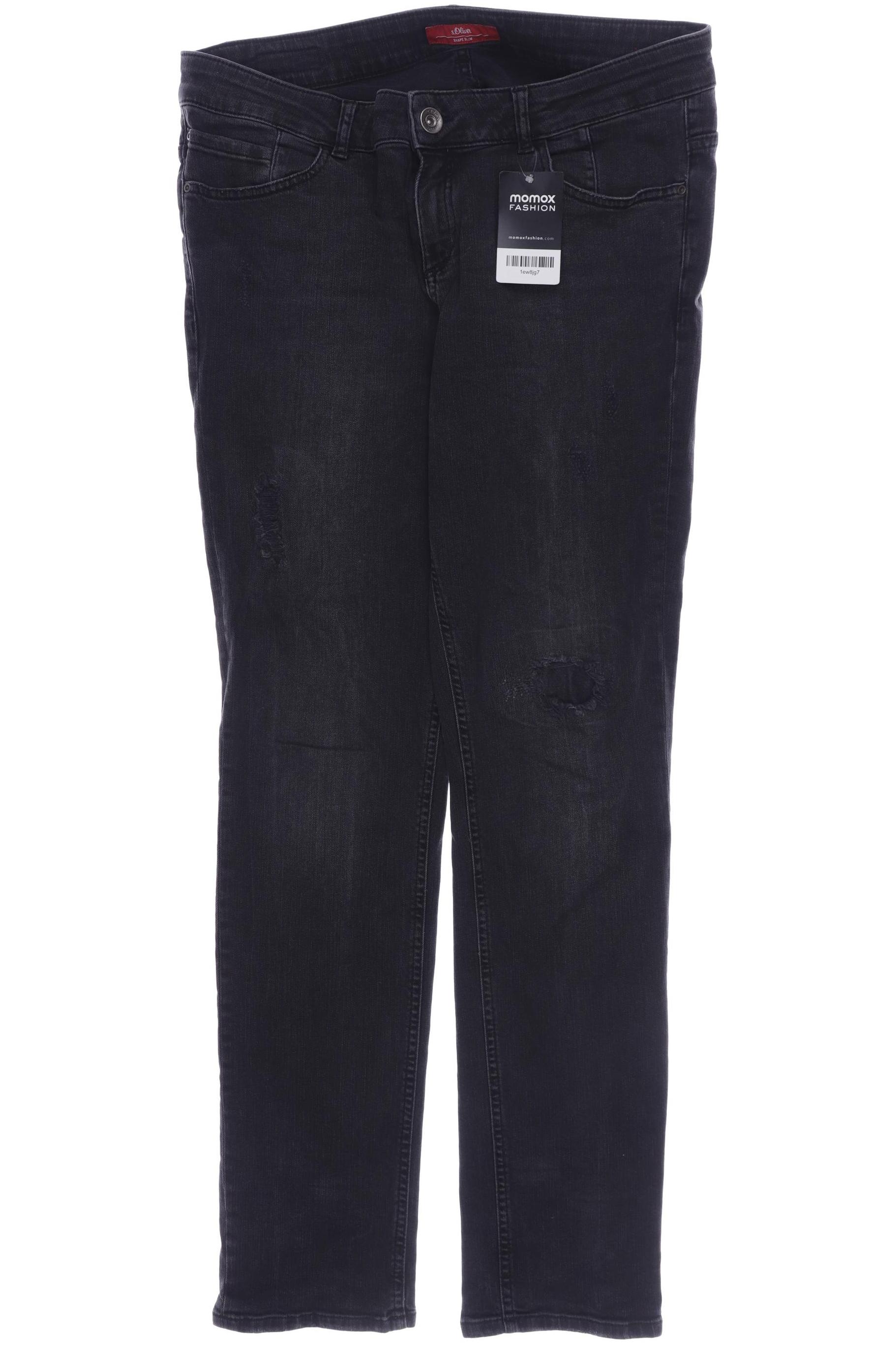 

s.Oliver Damen Jeans, schwarz