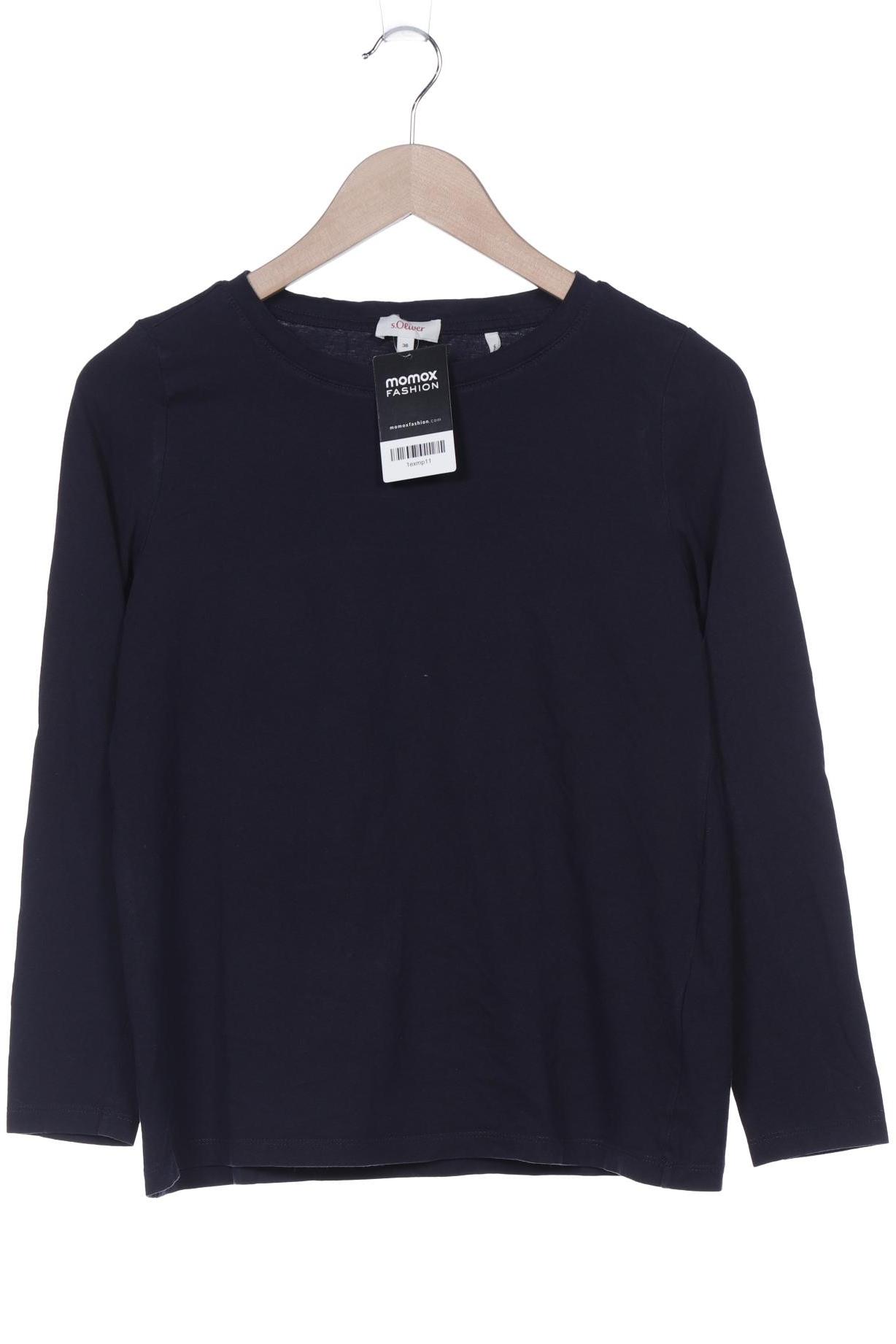 

s.Oliver Damen Langarmshirt, marineblau, Gr. 36