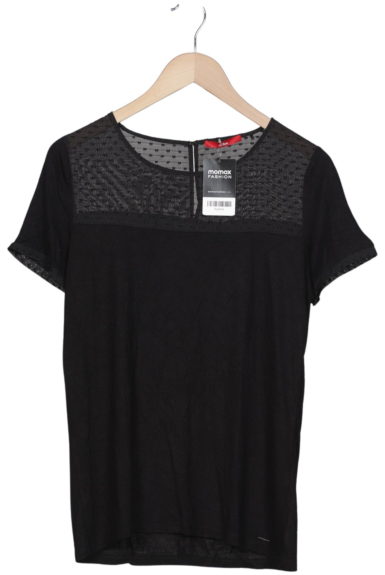 

s.Oliver Damen T-Shirt, schwarz, Gr. 38