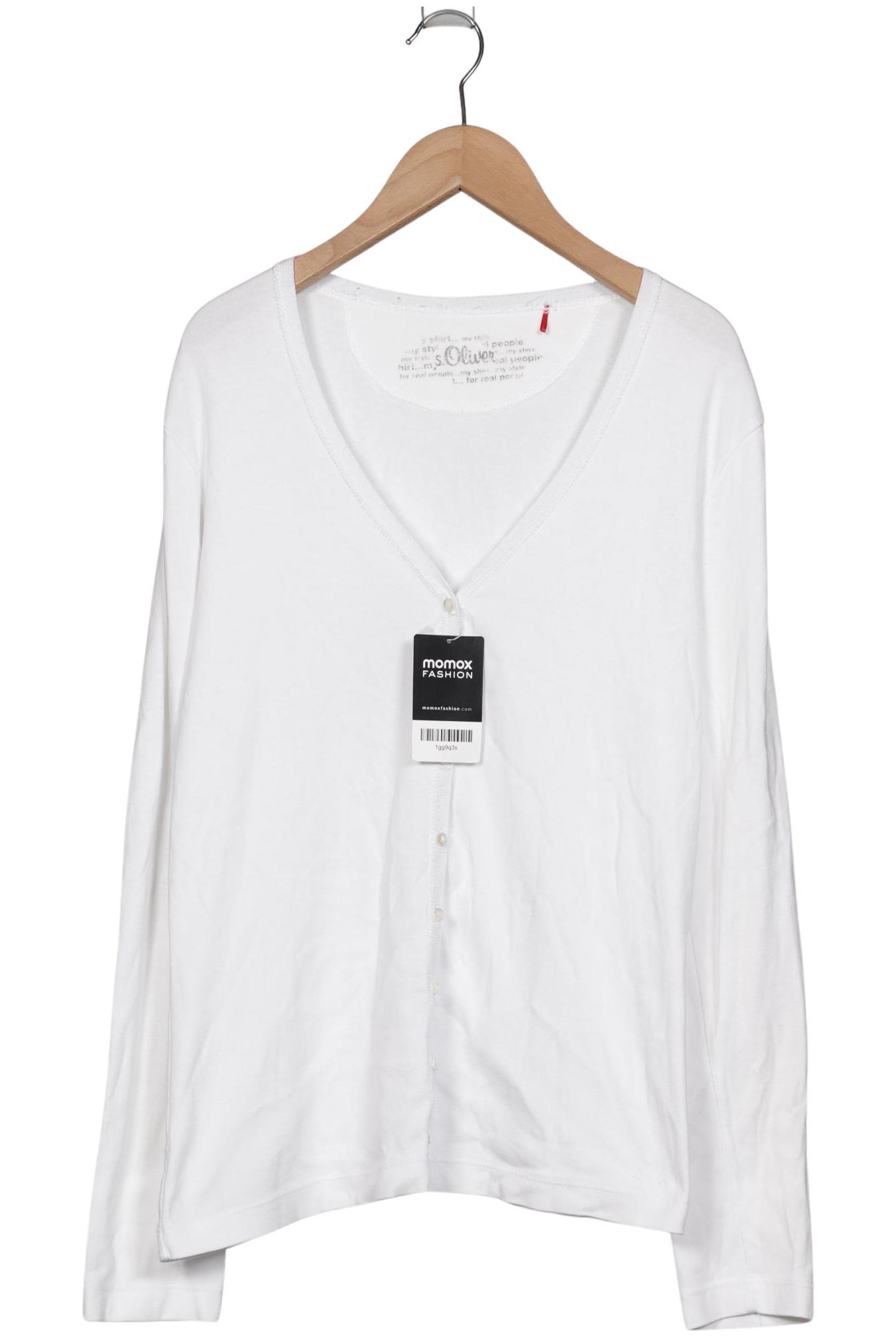 

s.Oliver Damen Strickjacke, weiß, Gr. 36