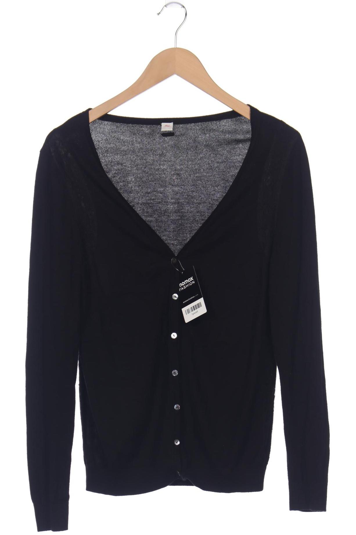 

s.Oliver Damen Strickjacke, schwarz