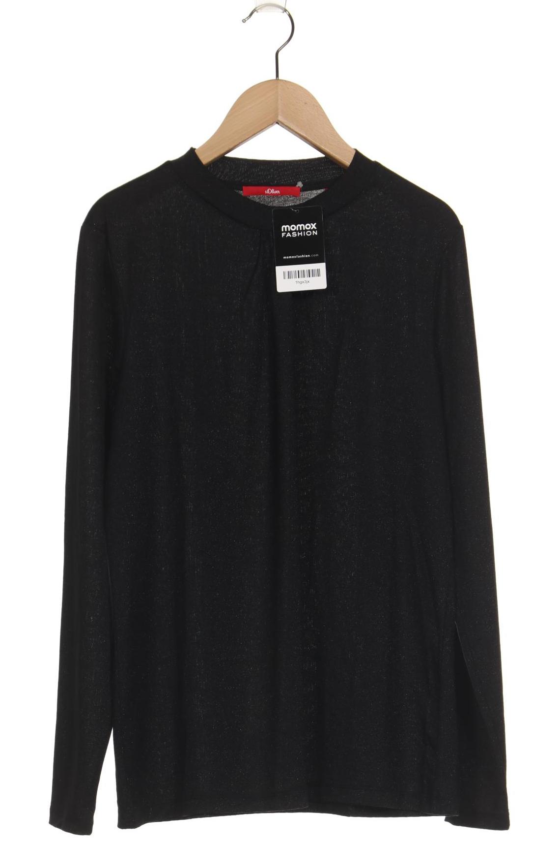 

s.Oliver Damen Langarmshirt, schwarz, Gr. 38