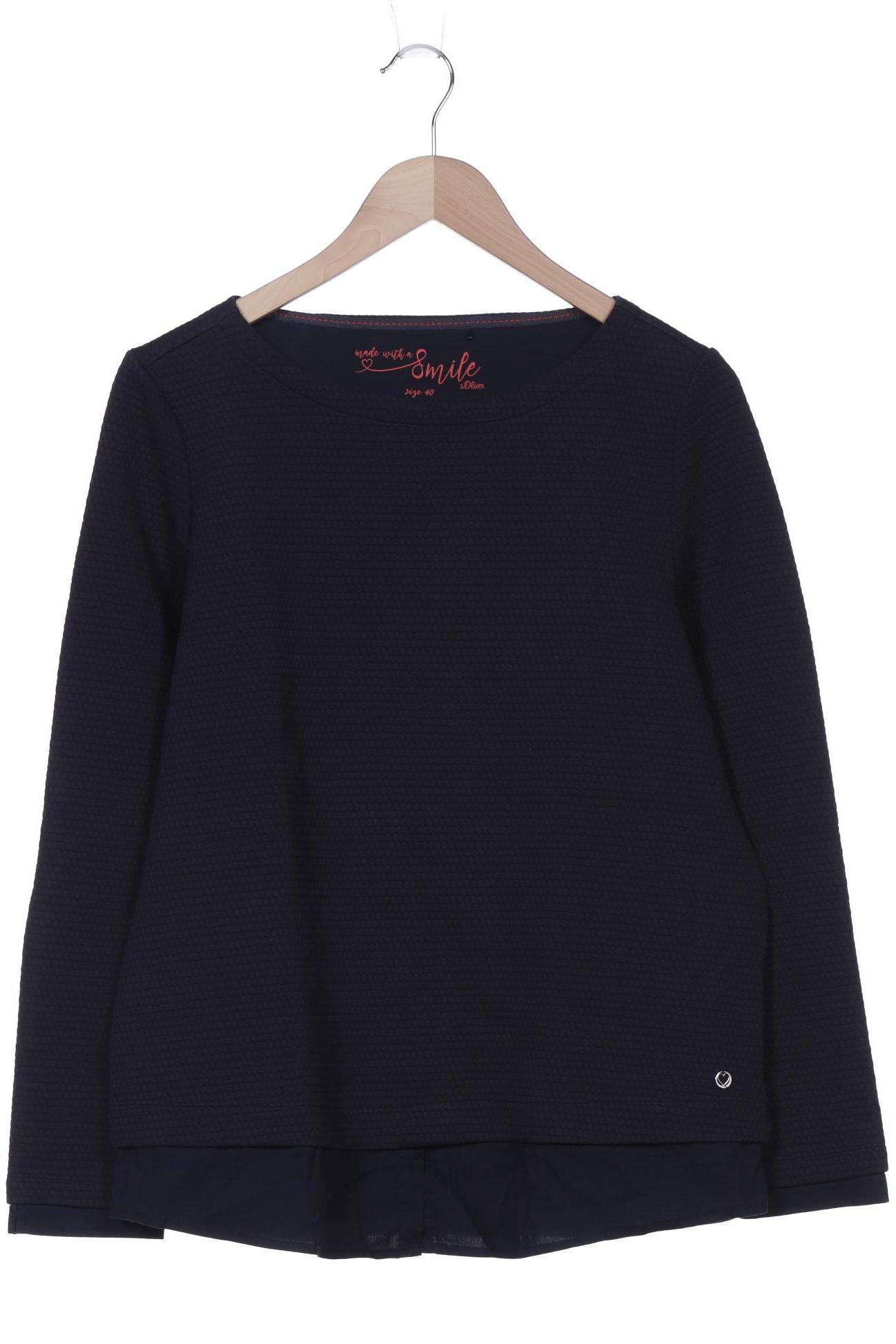 

s.Oliver Damen Langarmshirt, marineblau, Gr. 40