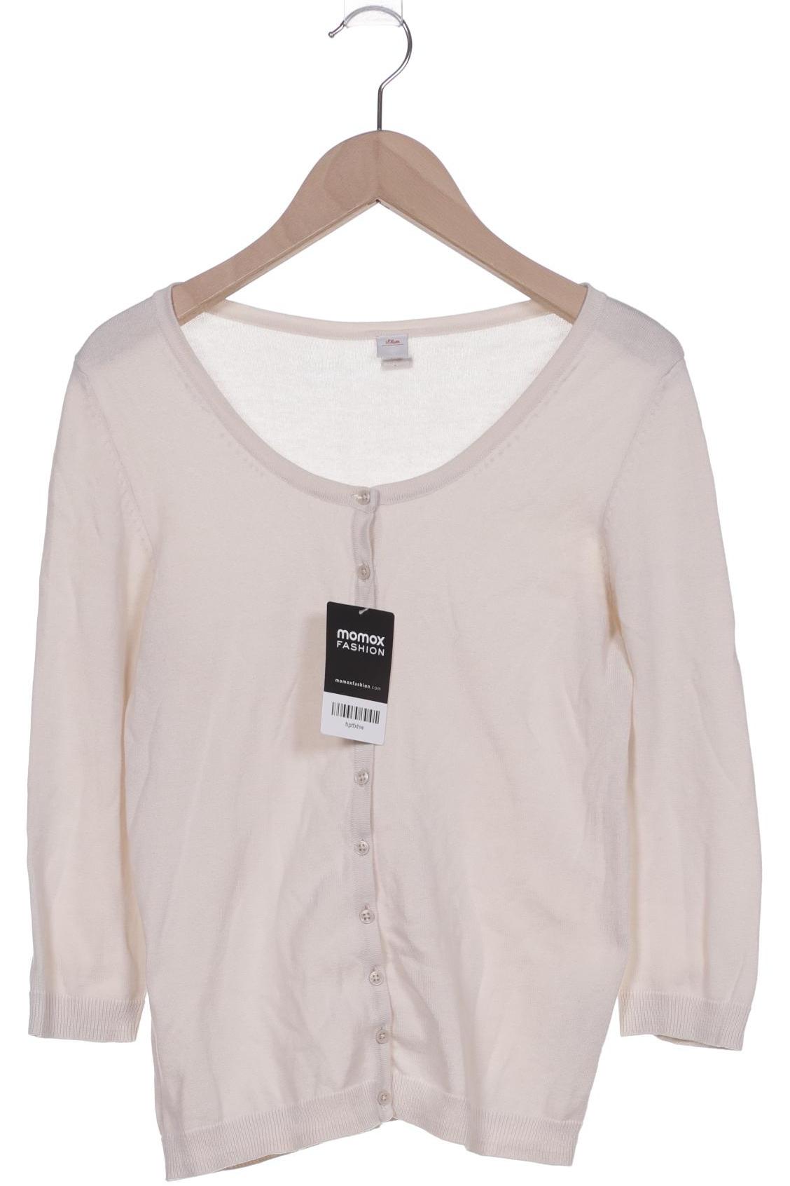 

s.Oliver Damen Strickjacke, cremeweiß, Gr. 34