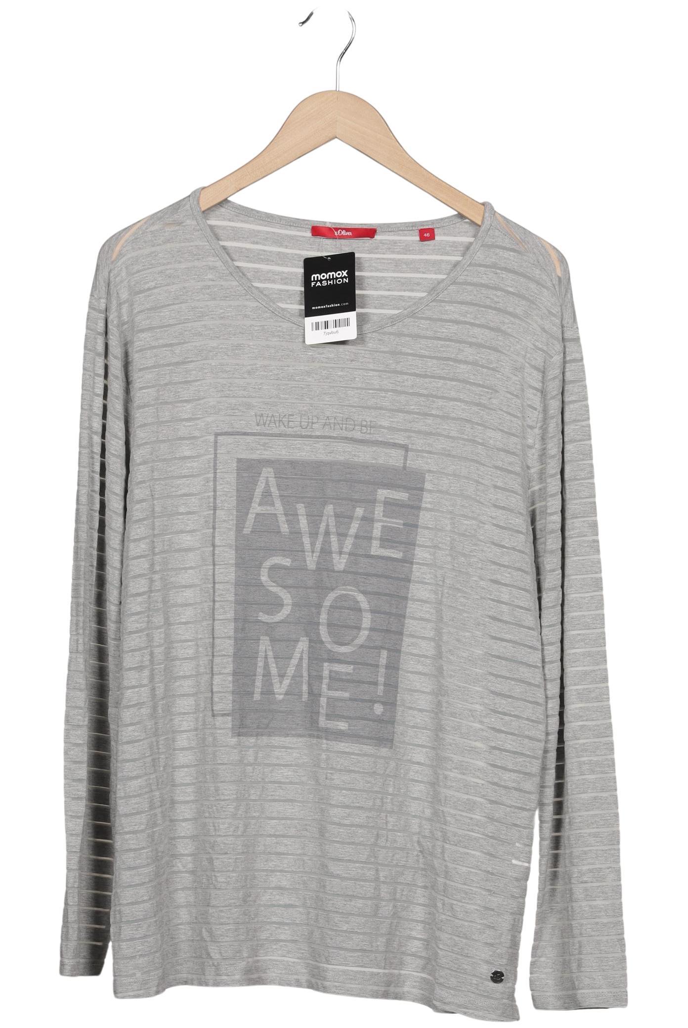 

s.Oliver Damen Langarmshirt, grau, Gr. 46