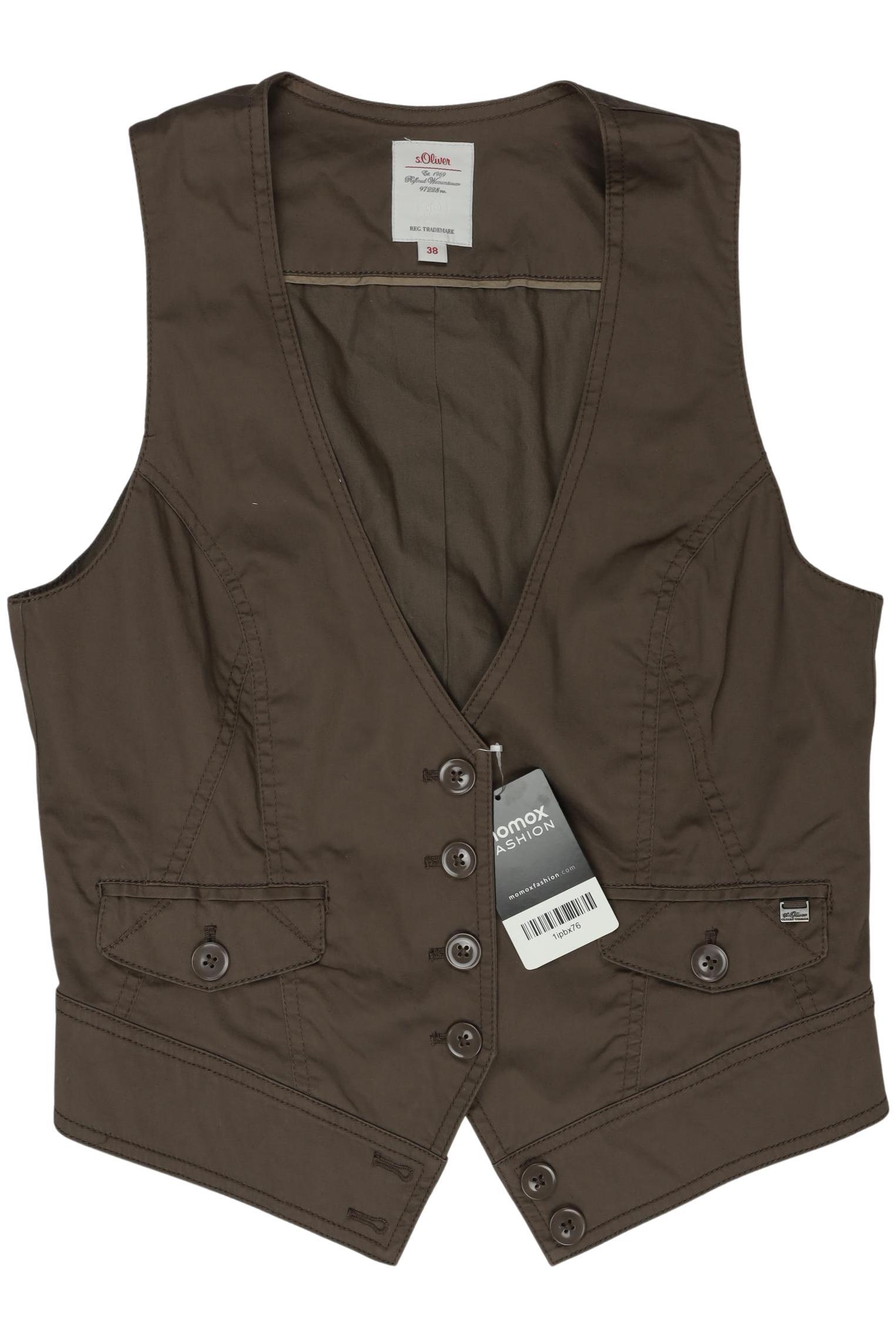 

s.Oliver Damen Weste, braun, Gr. 38