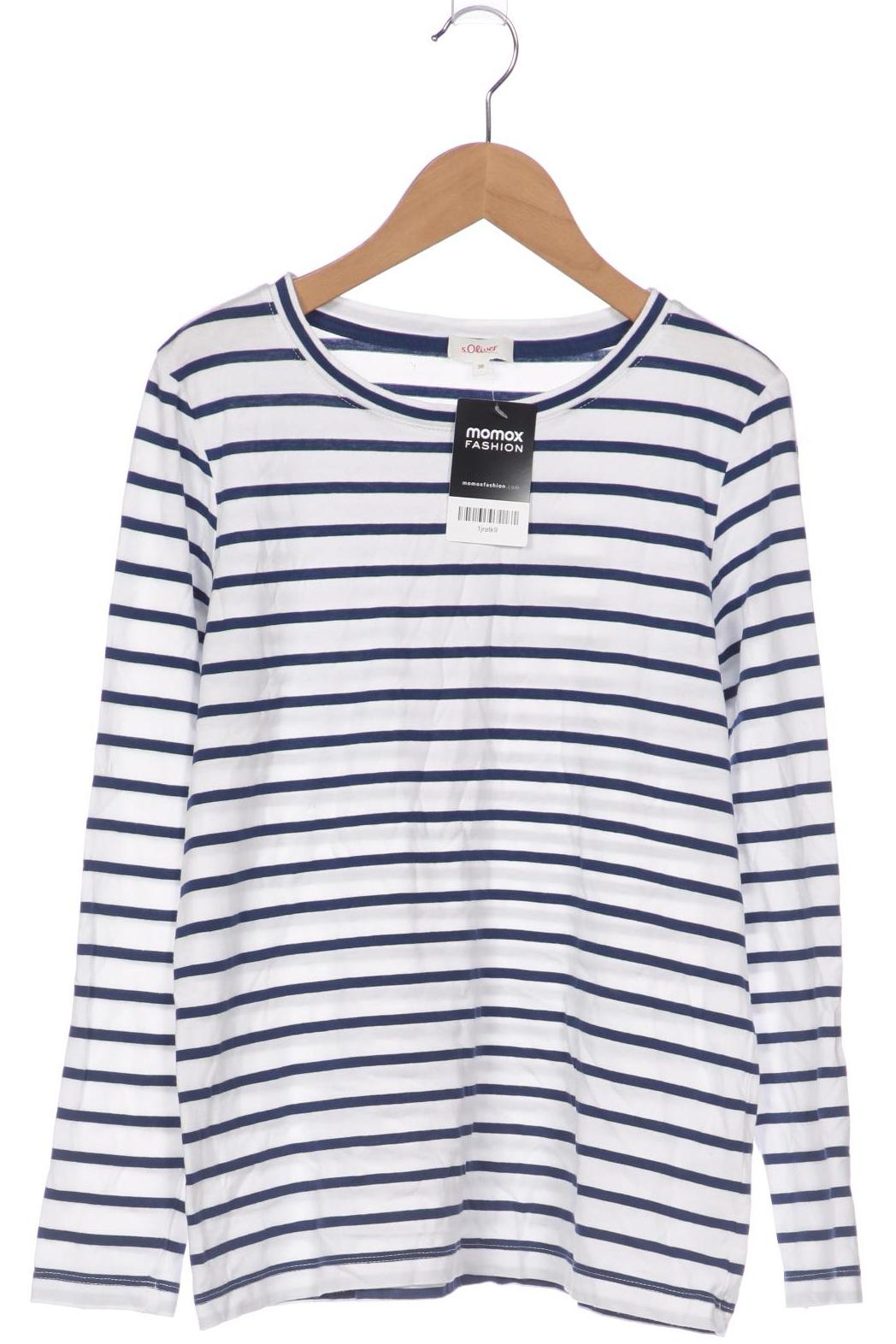 

s.Oliver Damen Langarmshirt, weiß, Gr. 36