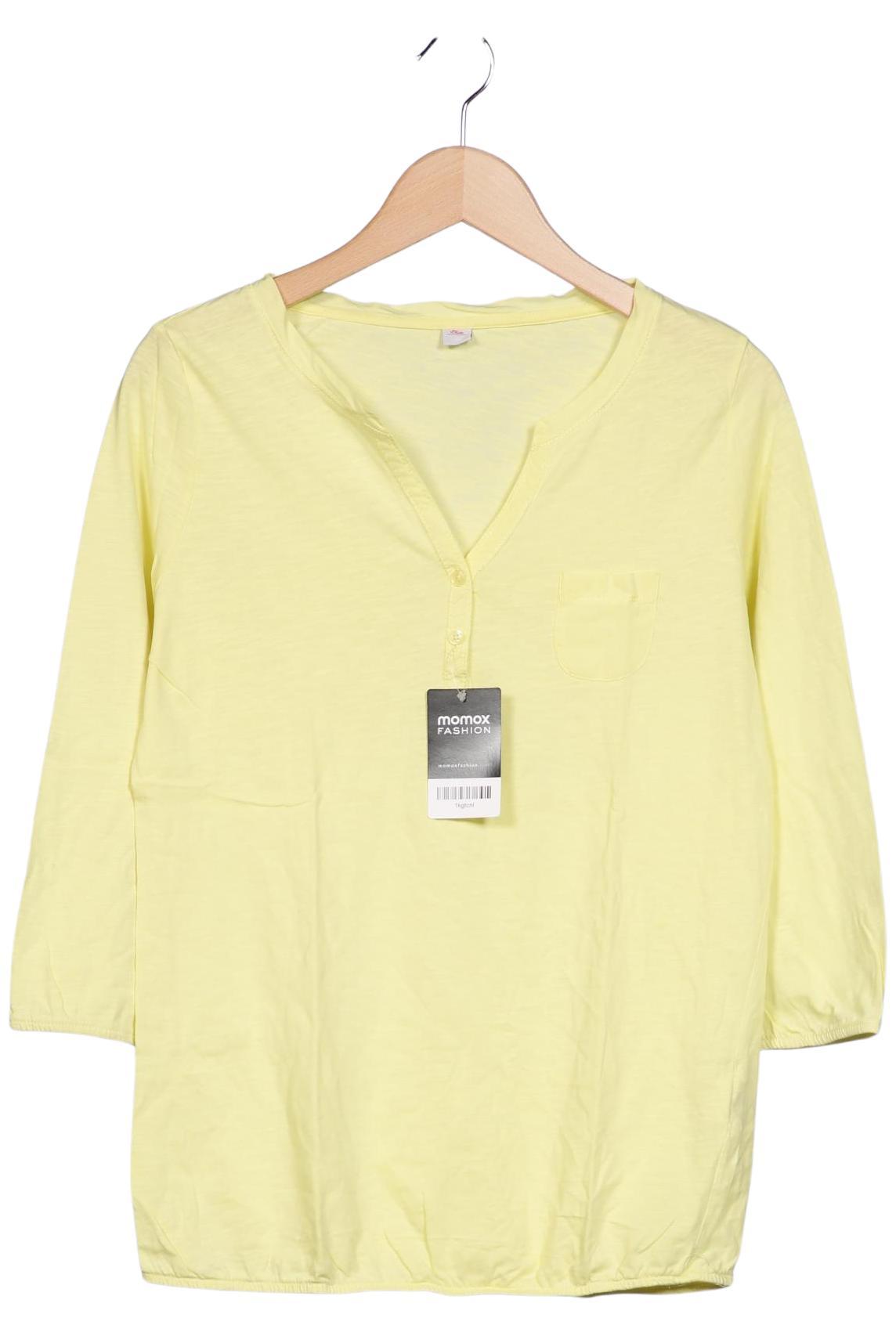 

s.Oliver Damen Langarmshirt, gelb, Gr. 40