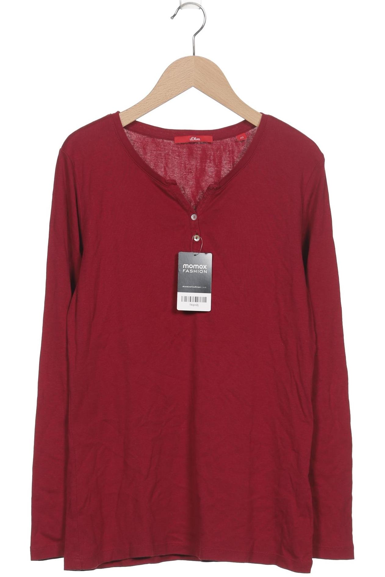 

s.Oliver Damen Langarmshirt, bordeaux, Gr. 40