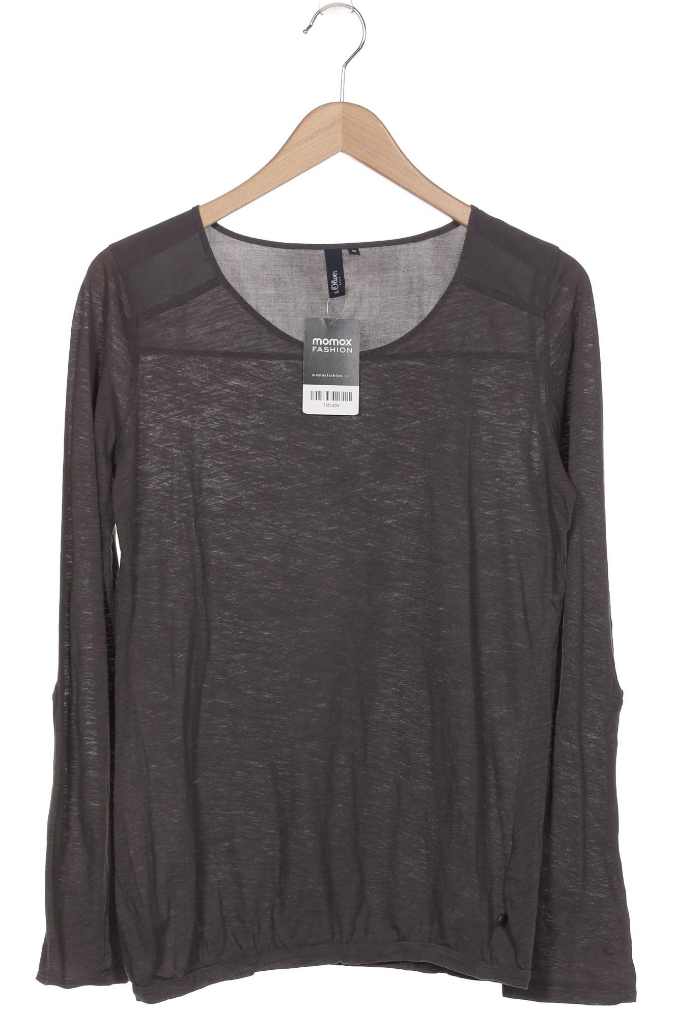 Thumbnail - s.Oliver Damen Langarmshirt, grau, Gr. 38