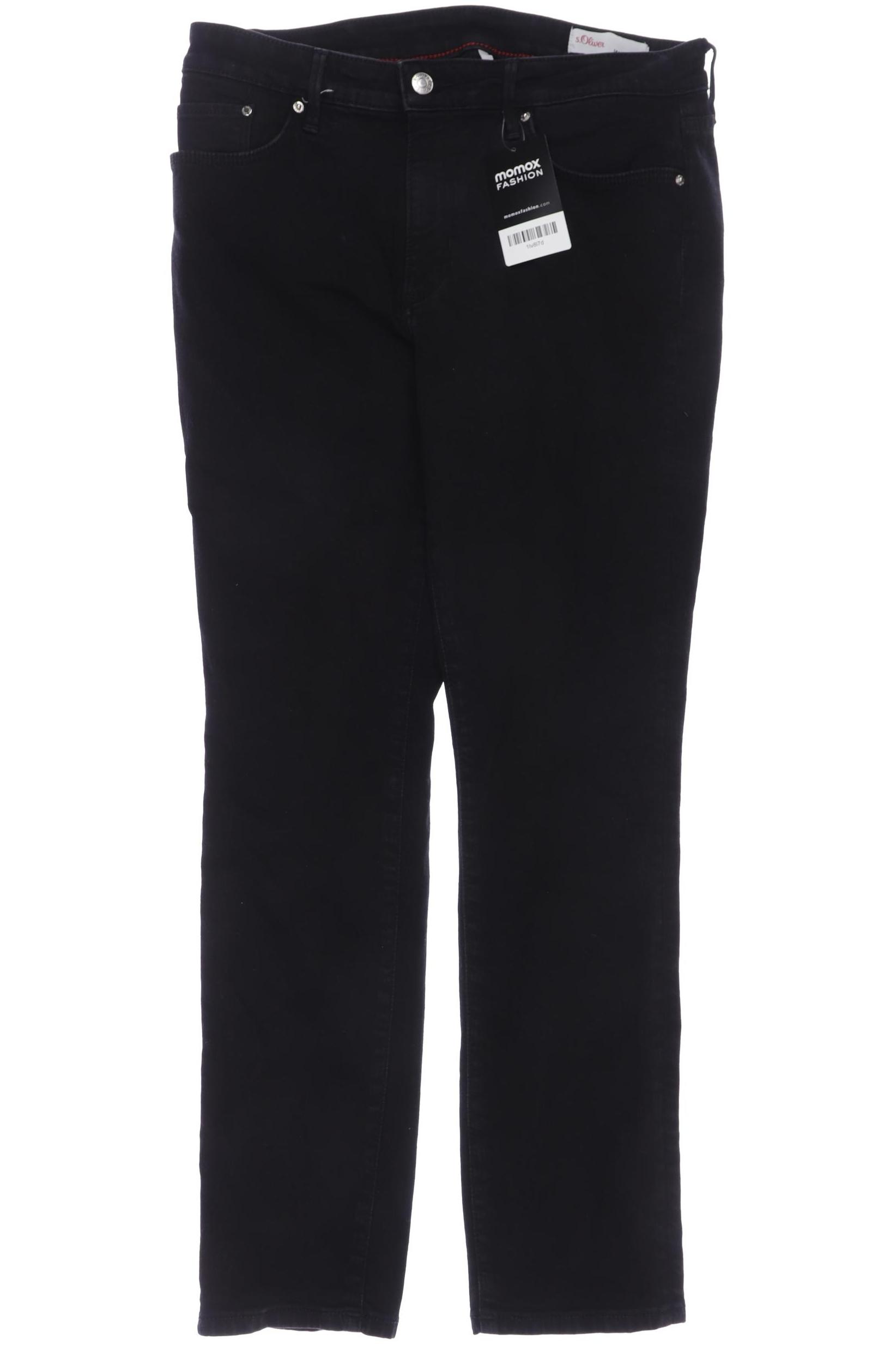 

s.Oliver Damen Jeans, schwarz