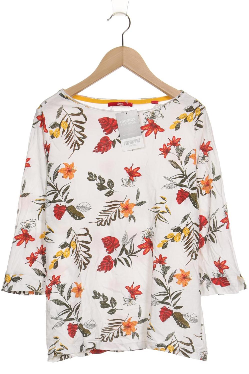 

s.Oliver Damen Langarmshirt, weiß, Gr. 38
