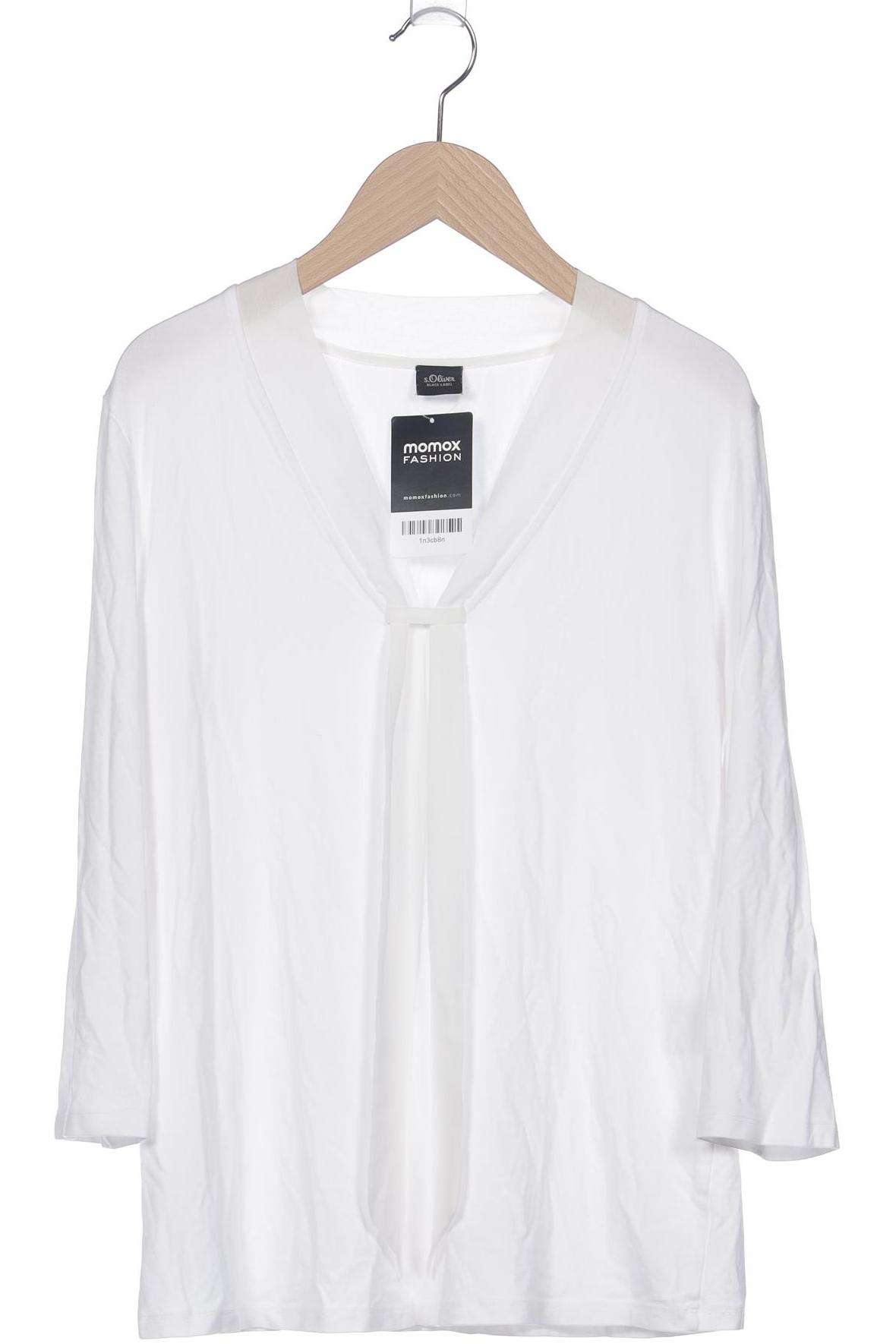 

s.Oliver Damen Langarmshirt, weiß, Gr. 38