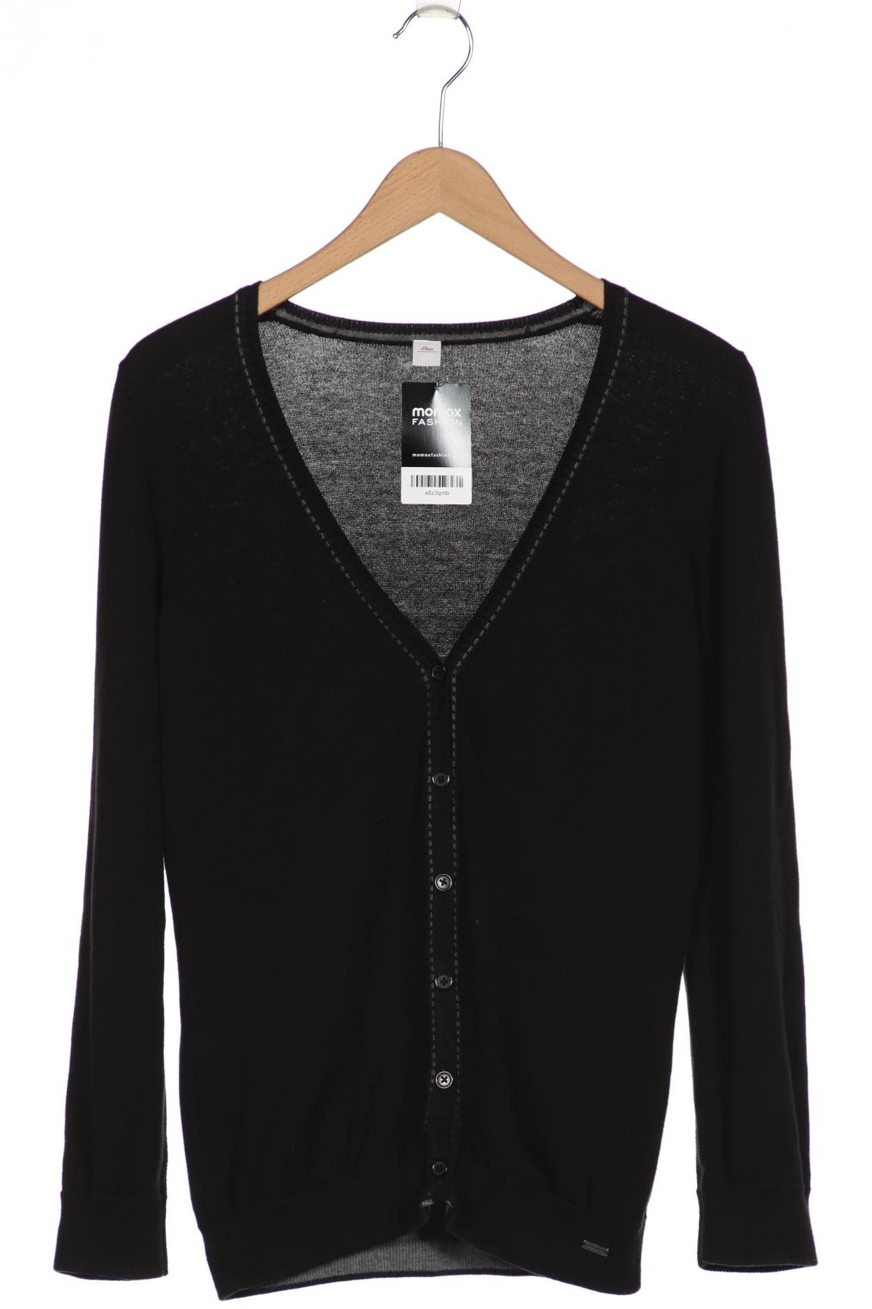 

s.Oliver Damen Strickjacke, schwarz
