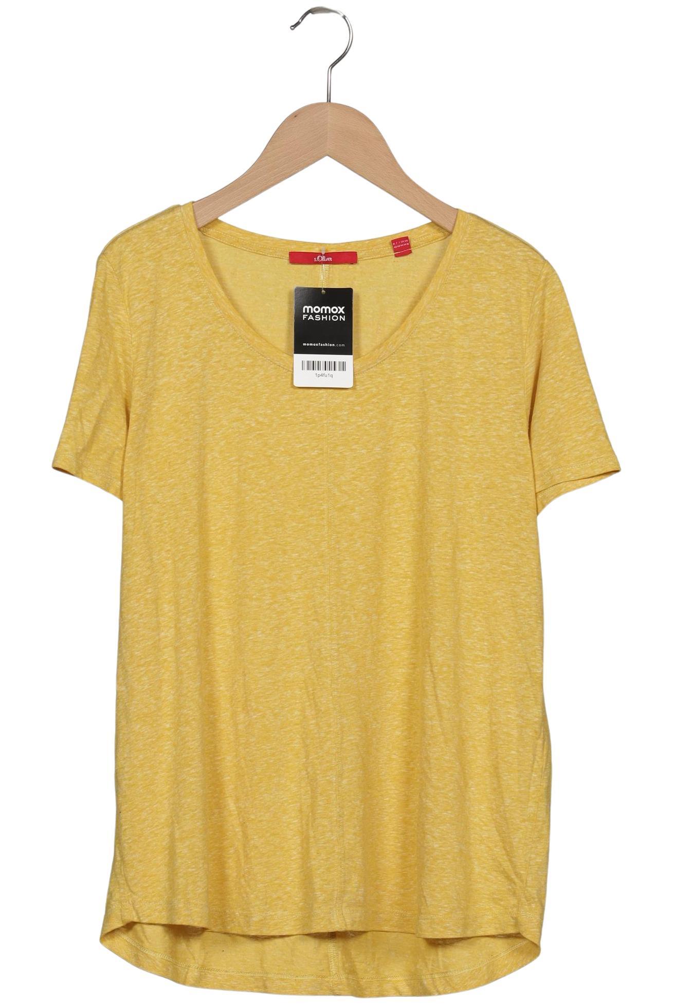 

s.Oliver Damen T-Shirt, gelb, Gr. 40