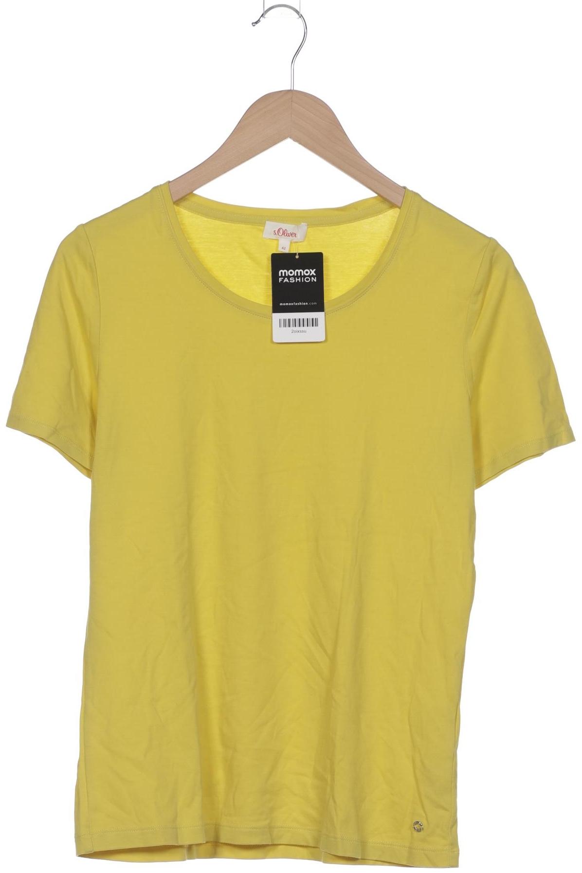

s.Oliver Damen T-Shirt, gelb, Gr. 42