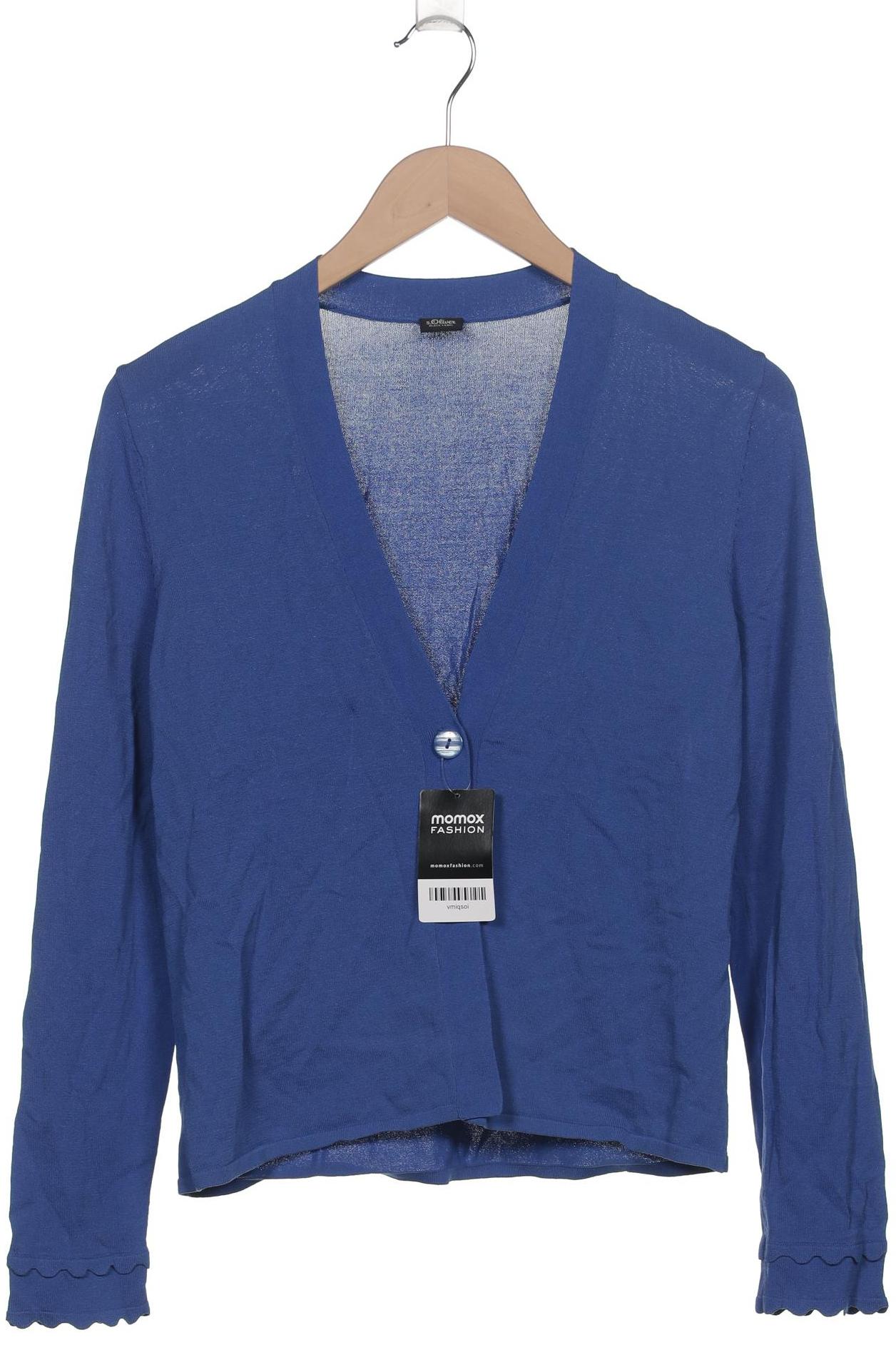 

s.Oliver Damen Strickjacke, blau, Gr. 38