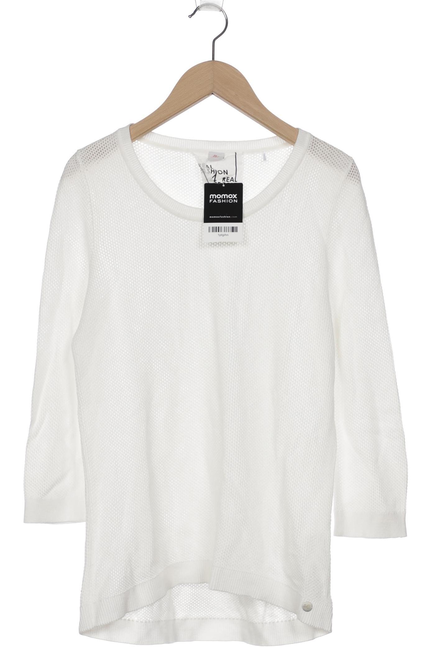 

s.Oliver Damen Pullover, weiß, Gr. 36