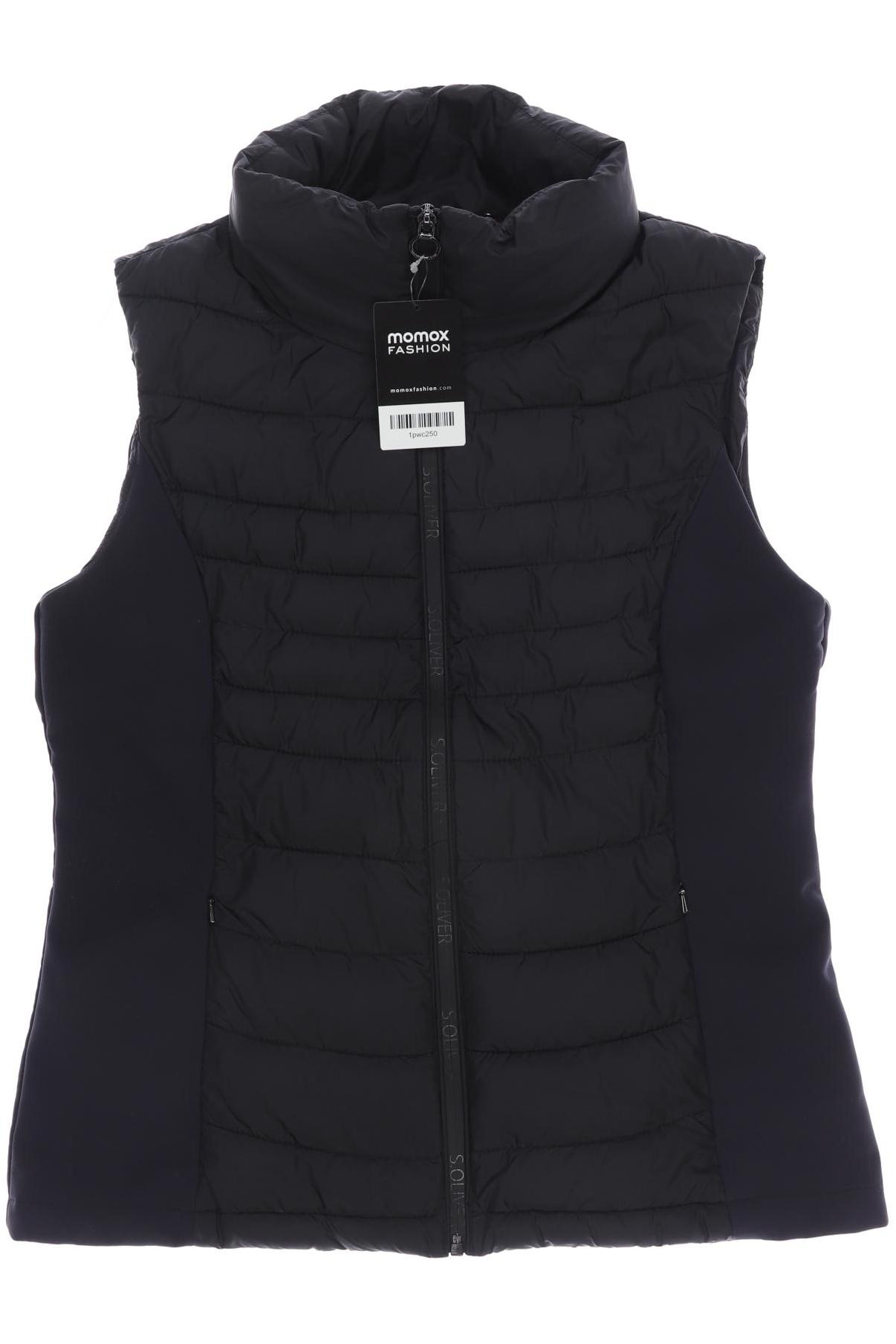 

s.Oliver Damen Weste, schwarz, Gr. 38
