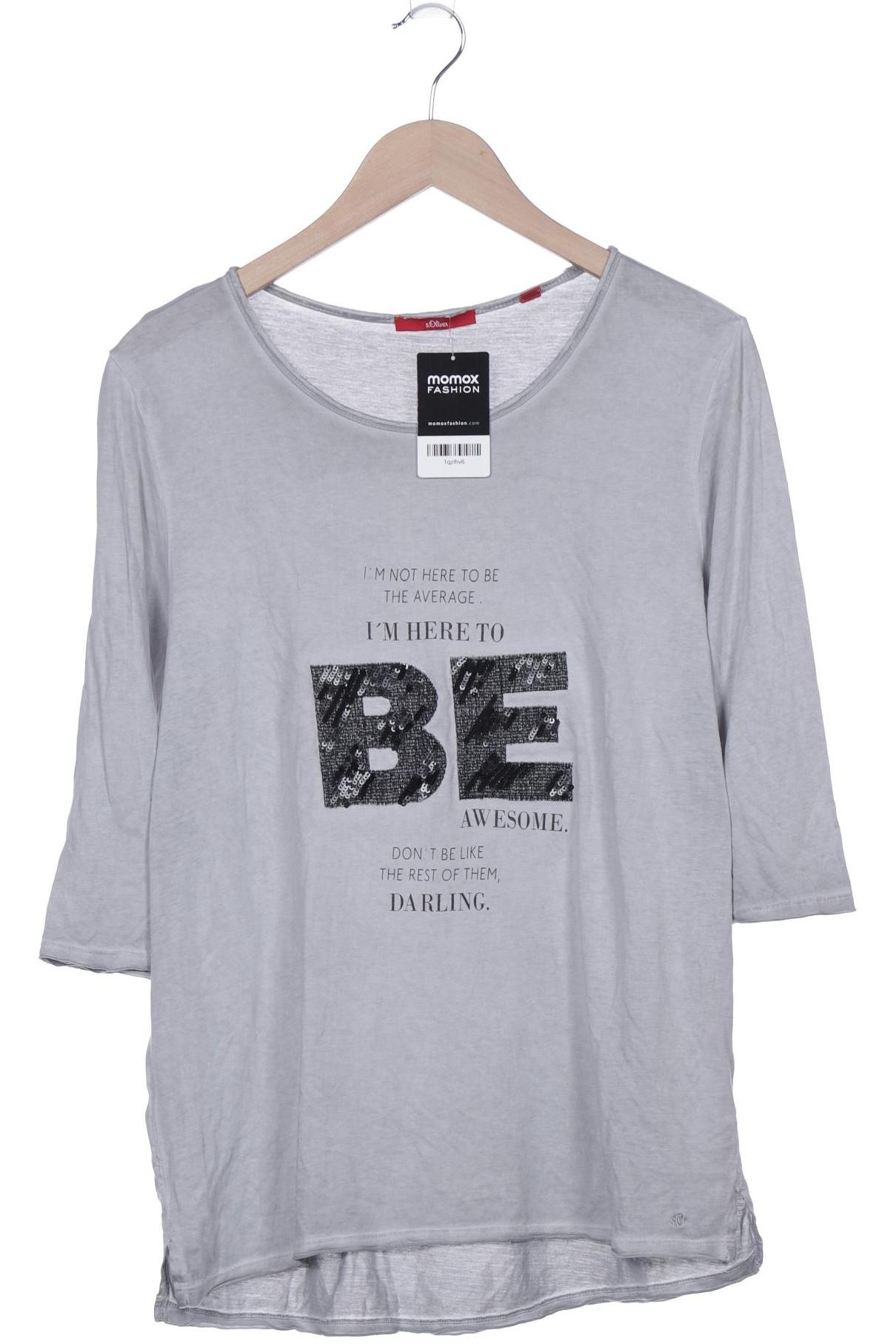 

s.Oliver Damen Langarmshirt, grau, Gr. 42
