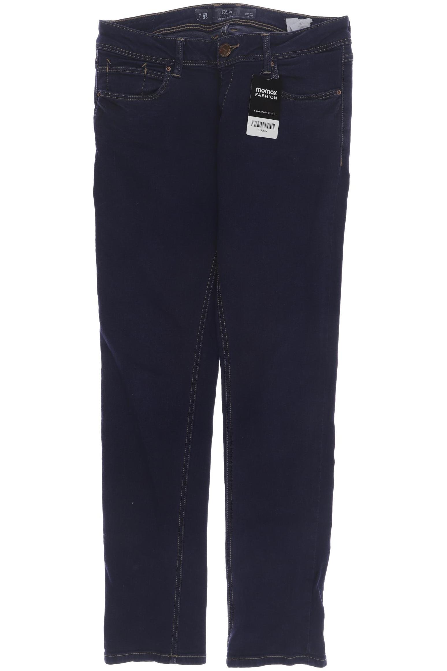 

s.Oliver Damen Jeans, marineblau