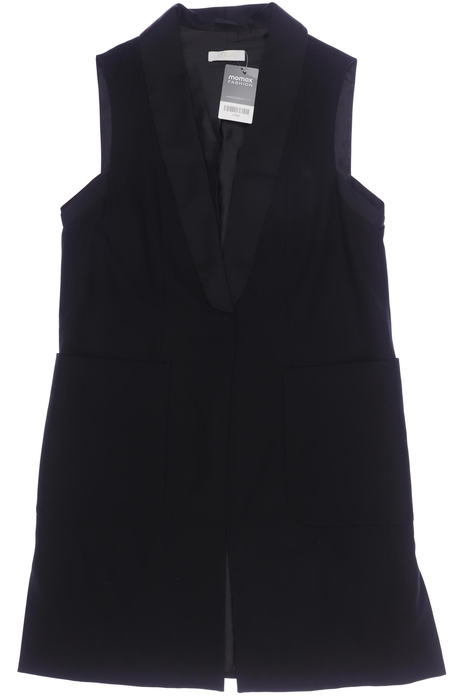 

s.Oliver Damen Weste, schwarz, Gr. 40