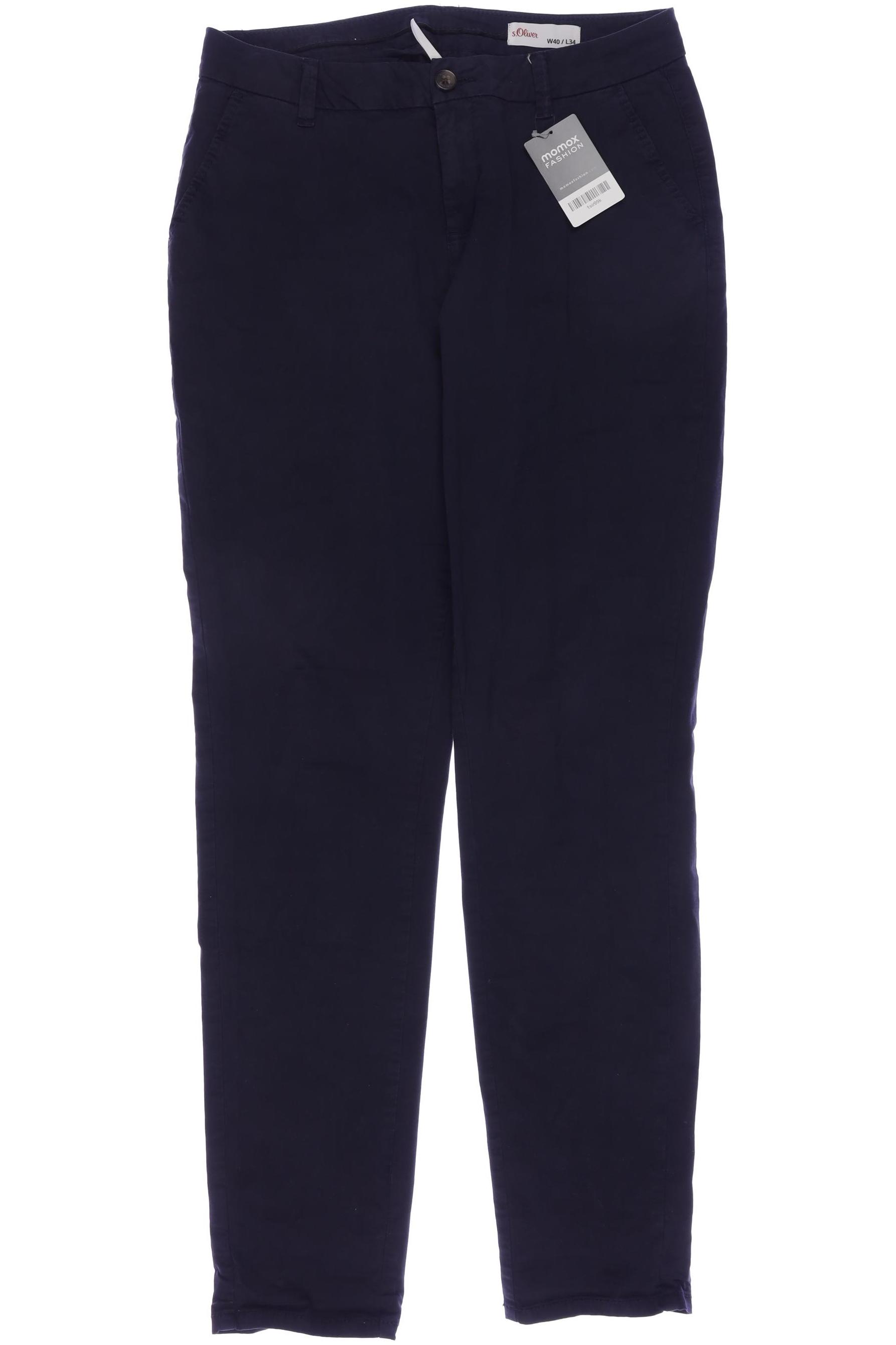 

s.Oliver Damen Stoffhose, marineblau, Gr. 40