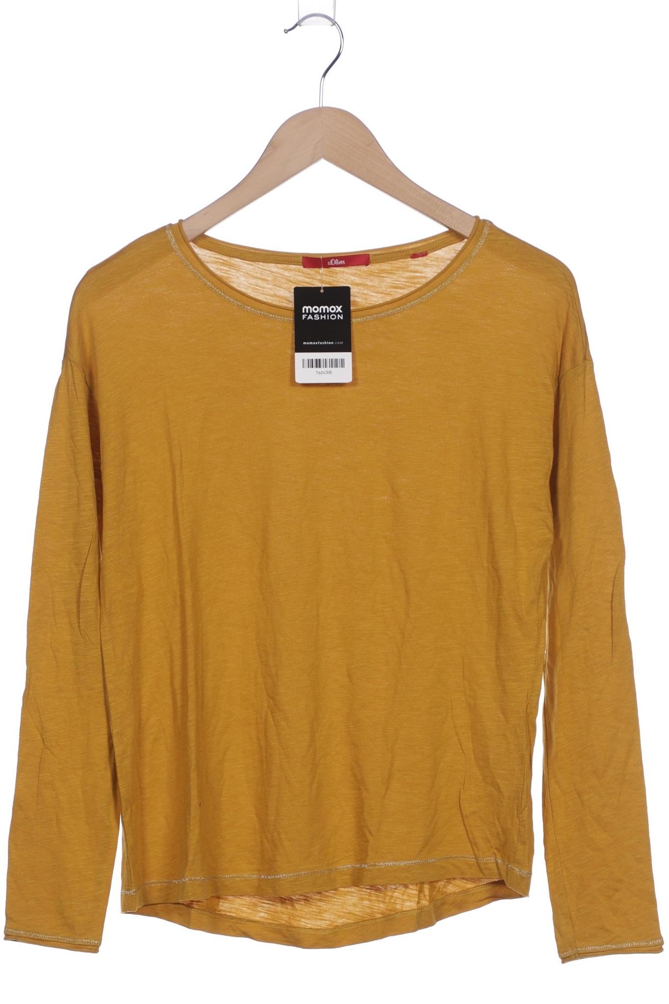 

s.Oliver Damen Langarmshirt, gelb, Gr. 42