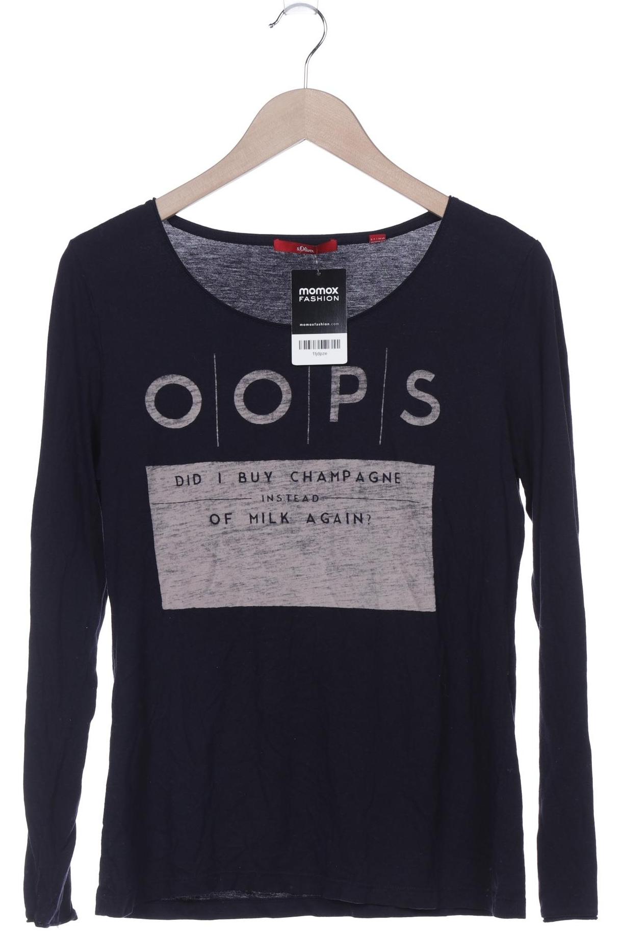 

s.Oliver Damen Langarmshirt, marineblau, Gr. 40