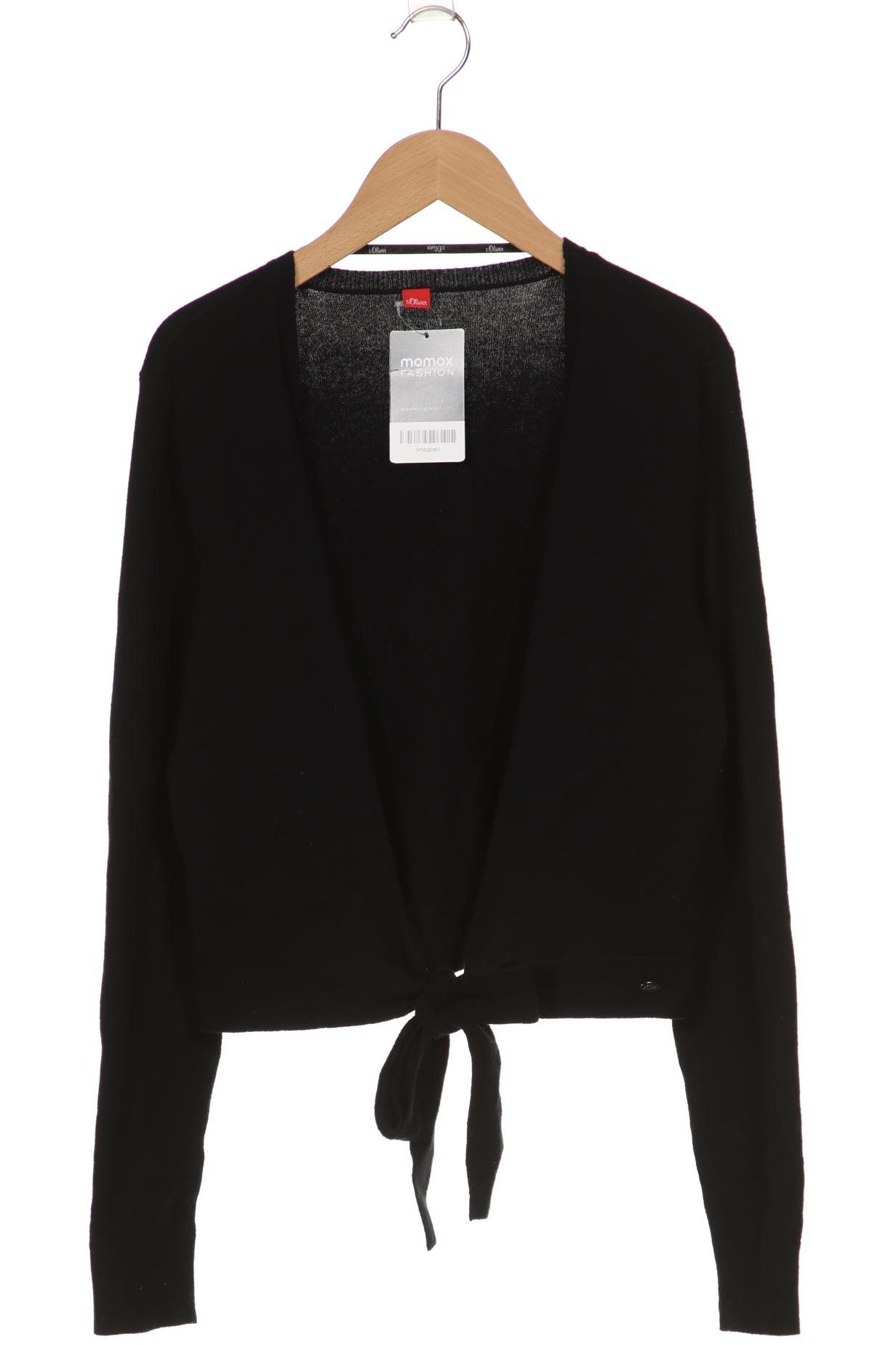 

s.Oliver Damen Strickjacke, schwarz, Gr. 36