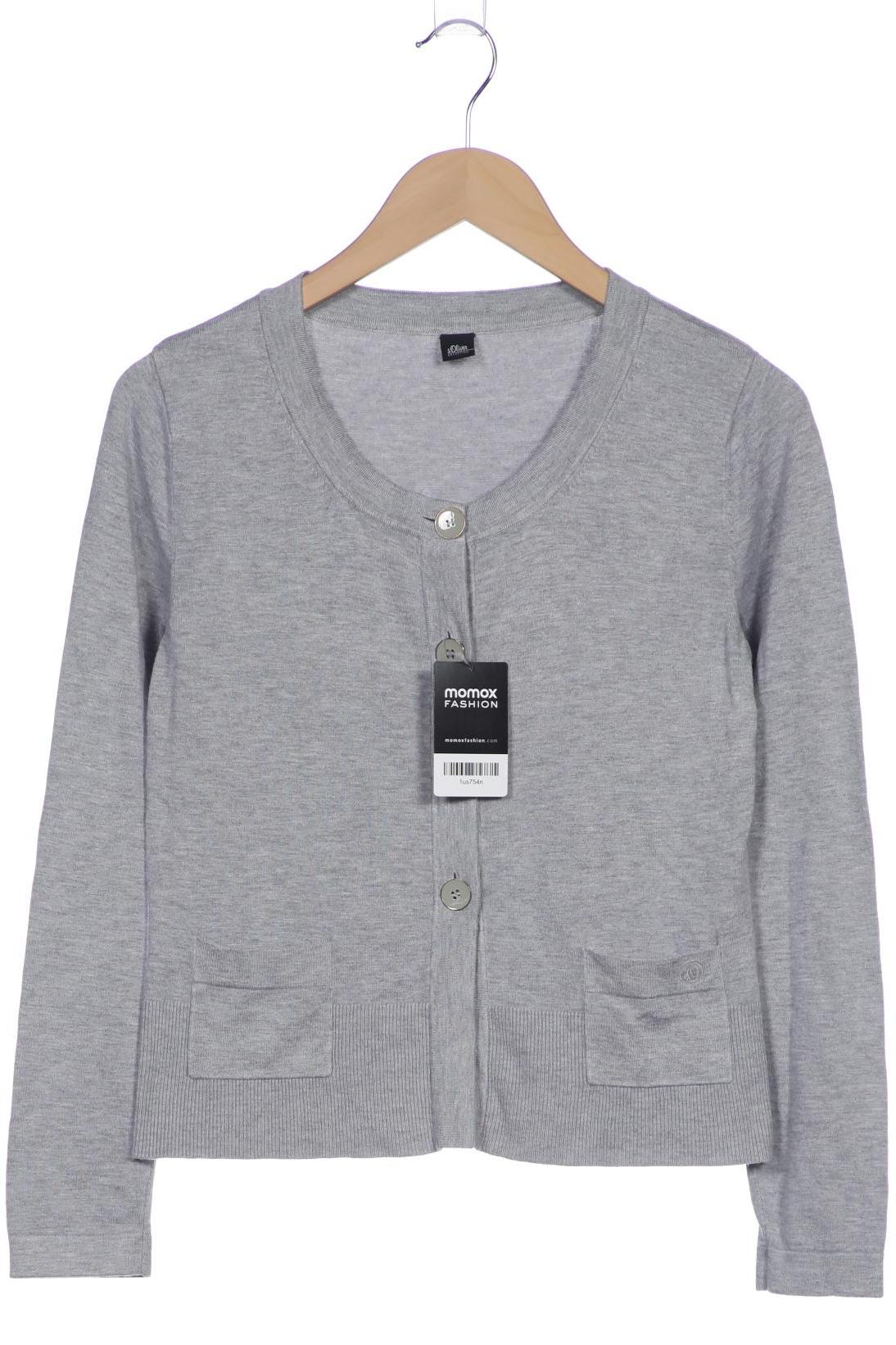 

s.Oliver Damen Strickjacke, grau, Gr. 38