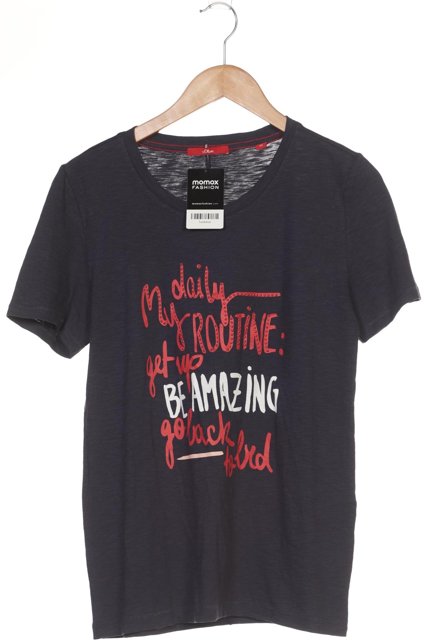 

s.Oliver Damen T-Shirt, marineblau, Gr. 38
