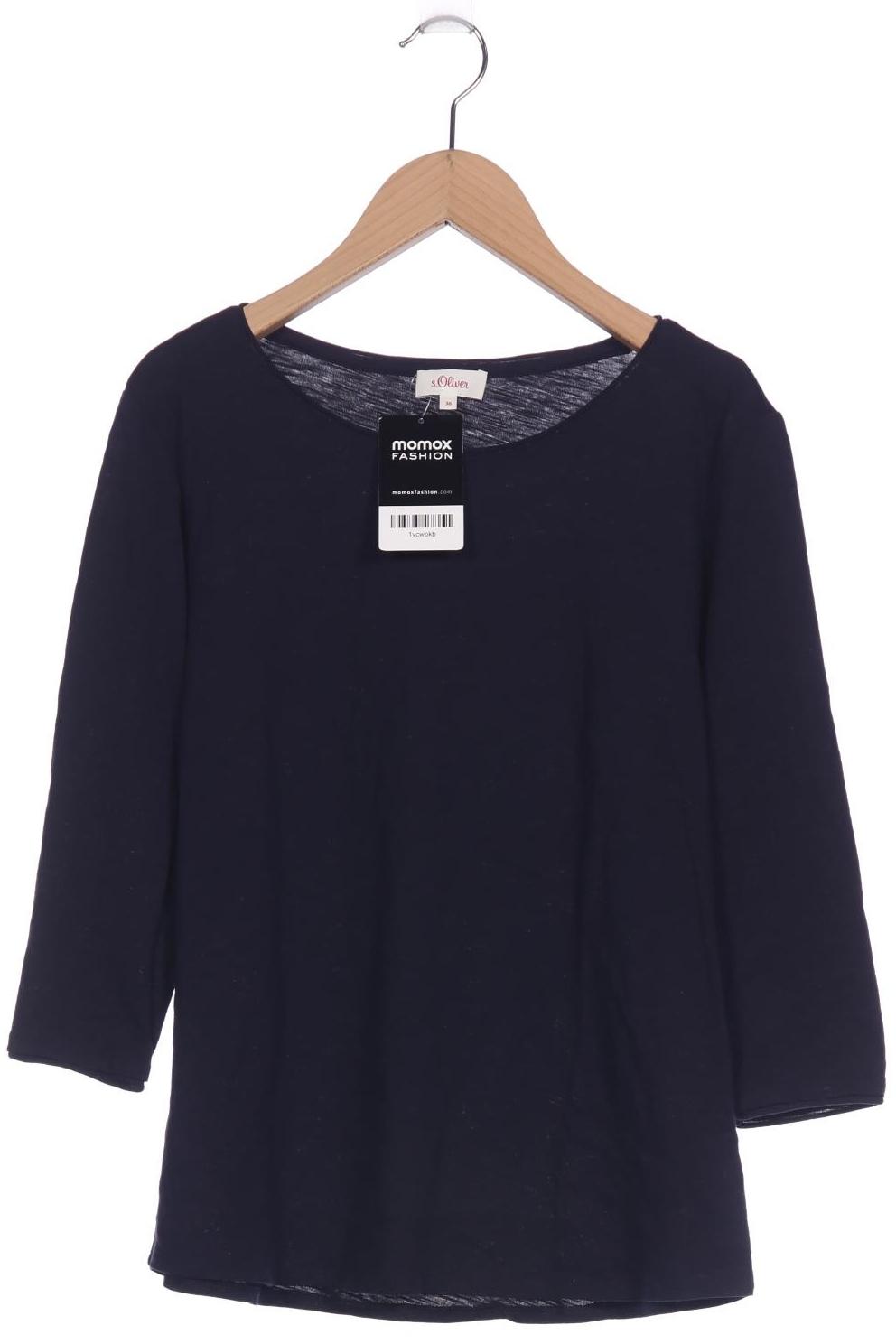 

s.Oliver Damen Langarmshirt, marineblau, Gr. 36
