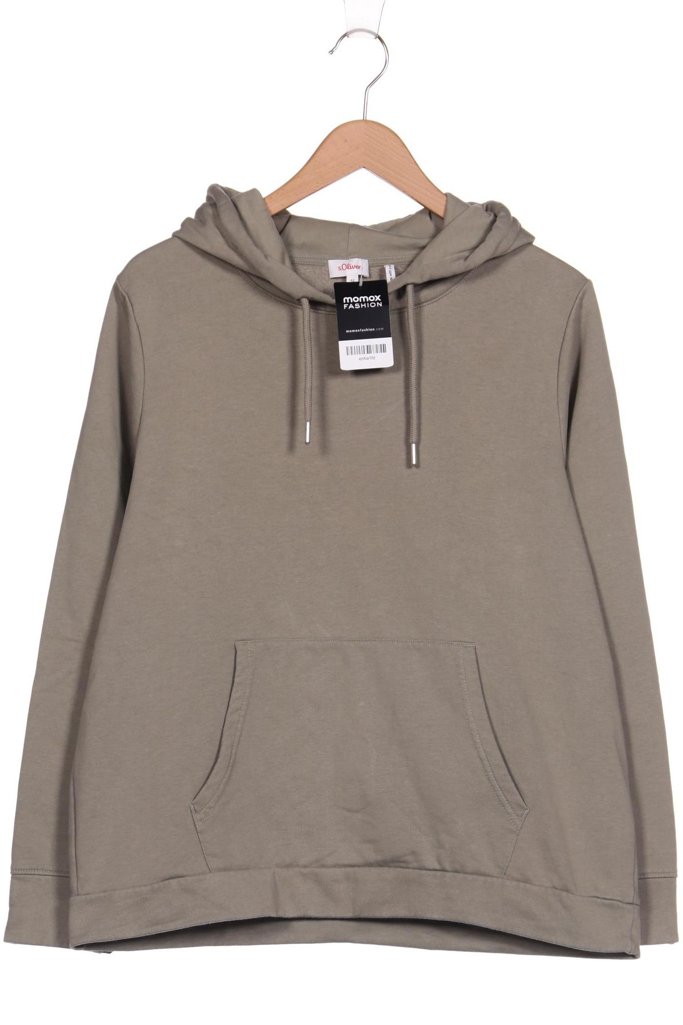 

s.Oliver Damen Kapuzenpullover, grün, Gr. 42
