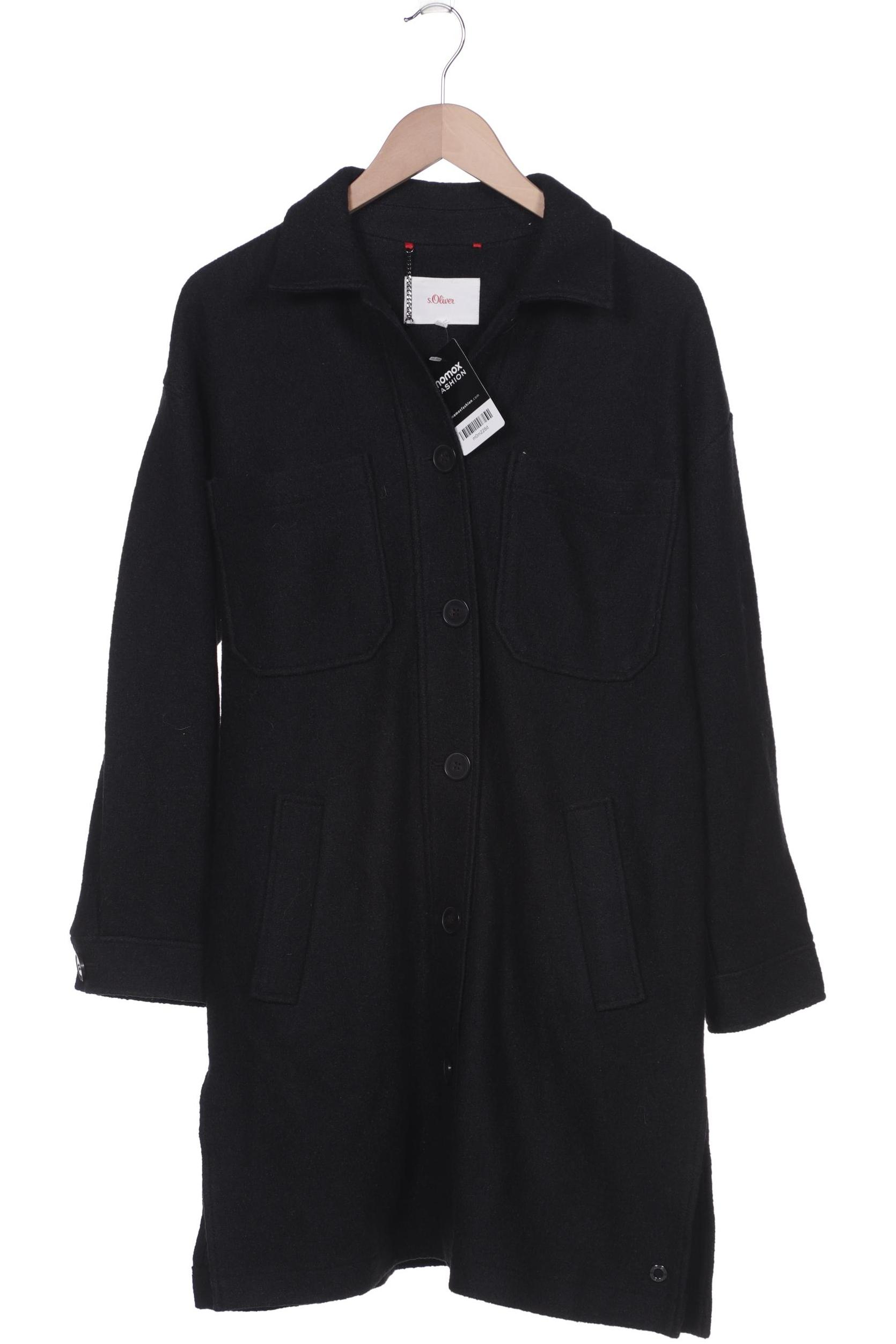 

s.Oliver Damen Mantel, schwarz