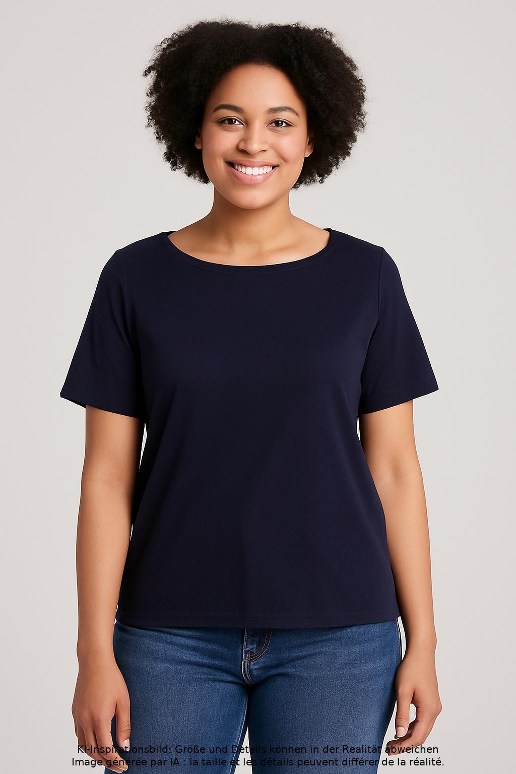 

s.Oliver Damen T-Shirt, marineblau, Gr. 34