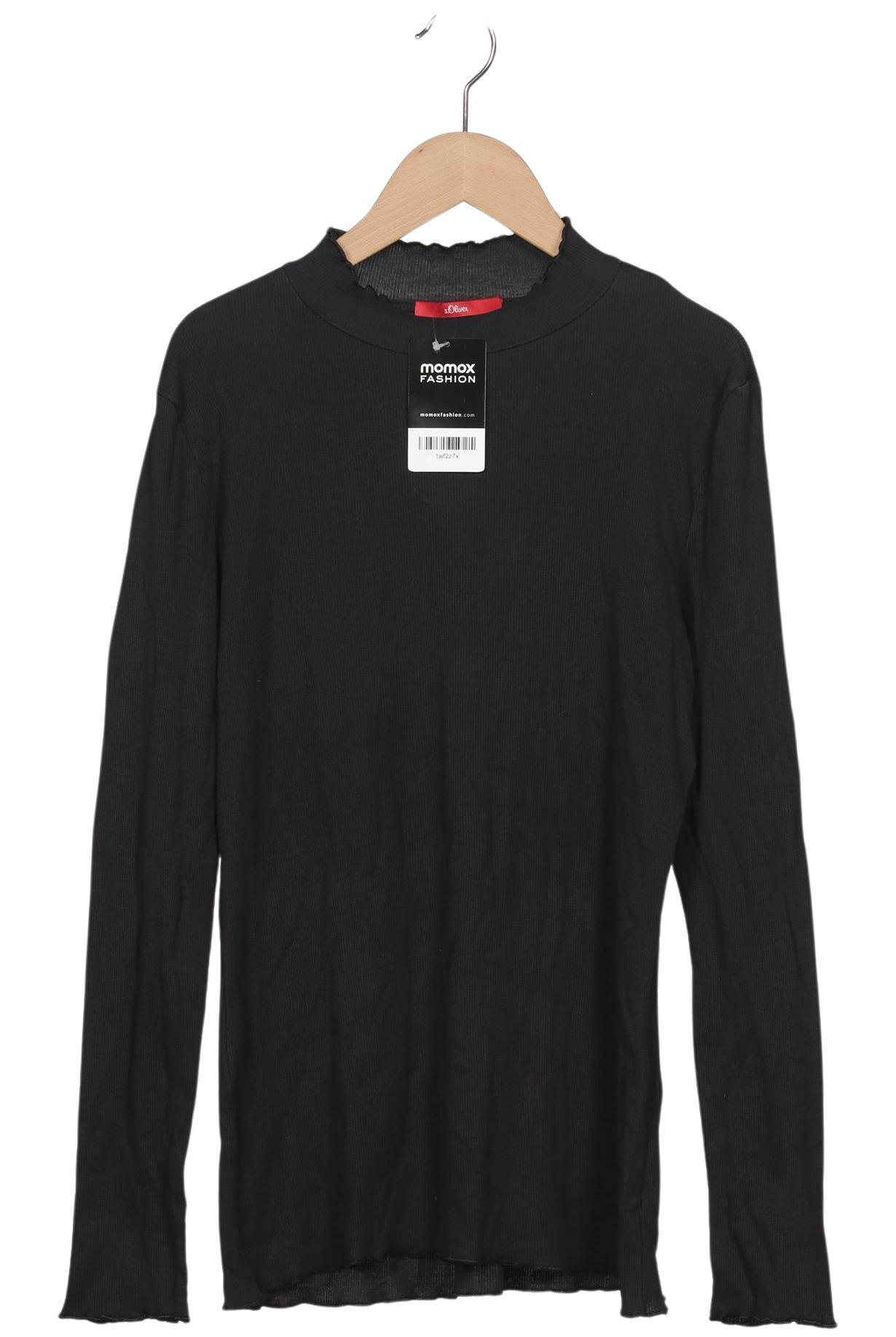 

s.Oliver Damen Langarmshirt, schwarz, Gr. 38
