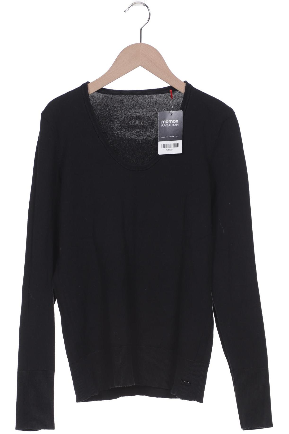 

s.Oliver Damen Pullover, schwarz