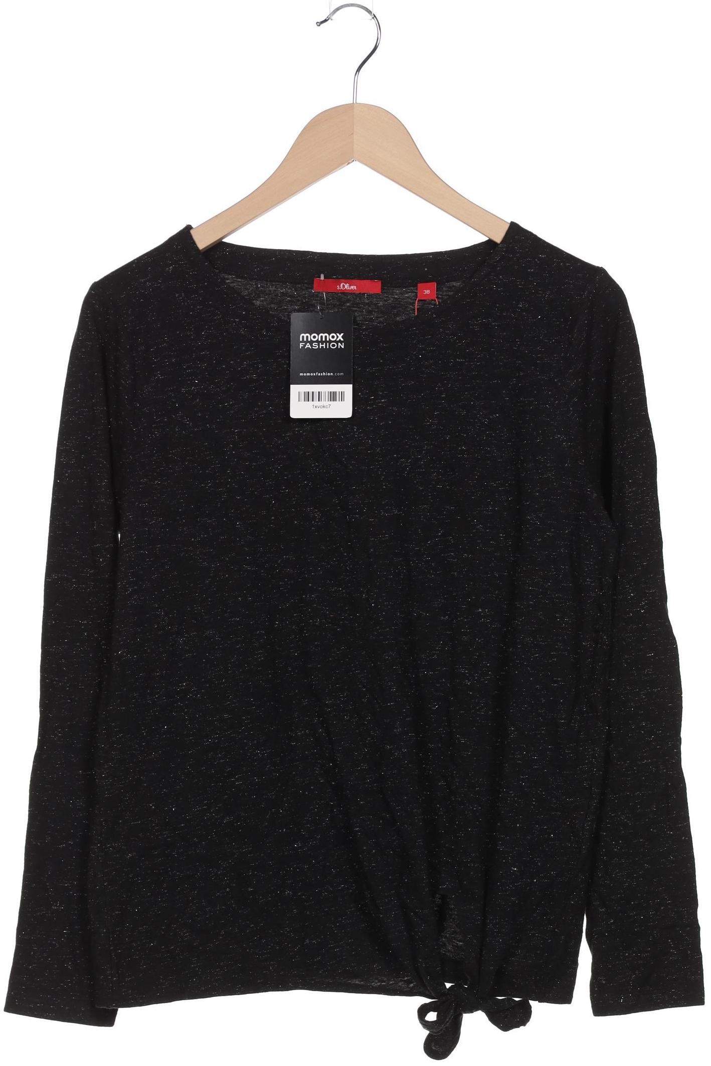

s.Oliver Damen Langarmshirt, schwarz, Gr. 38