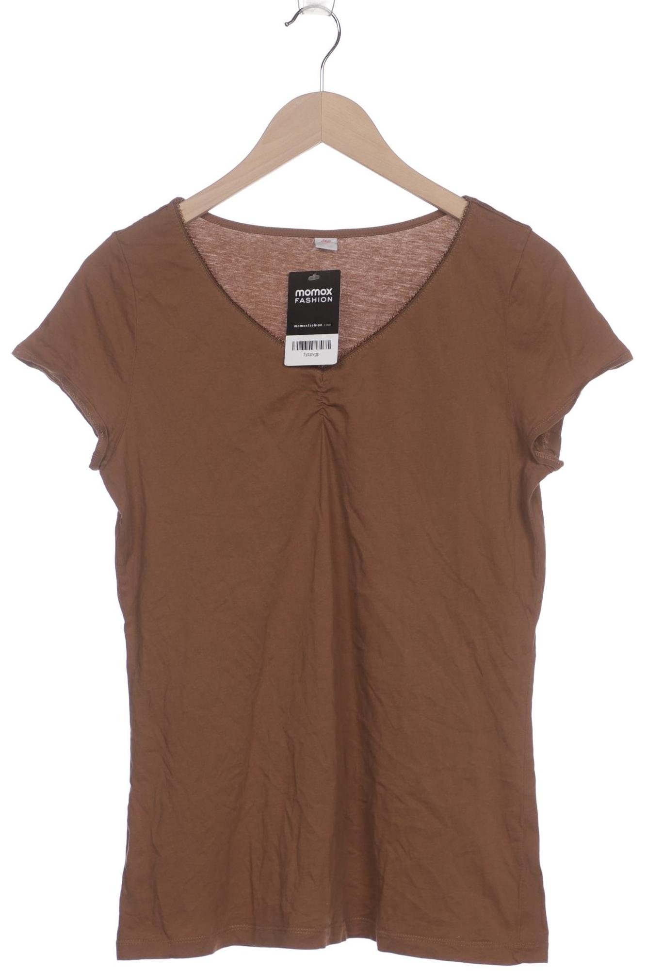 

s.Oliver Damen T-Shirt, braun, Gr. 42