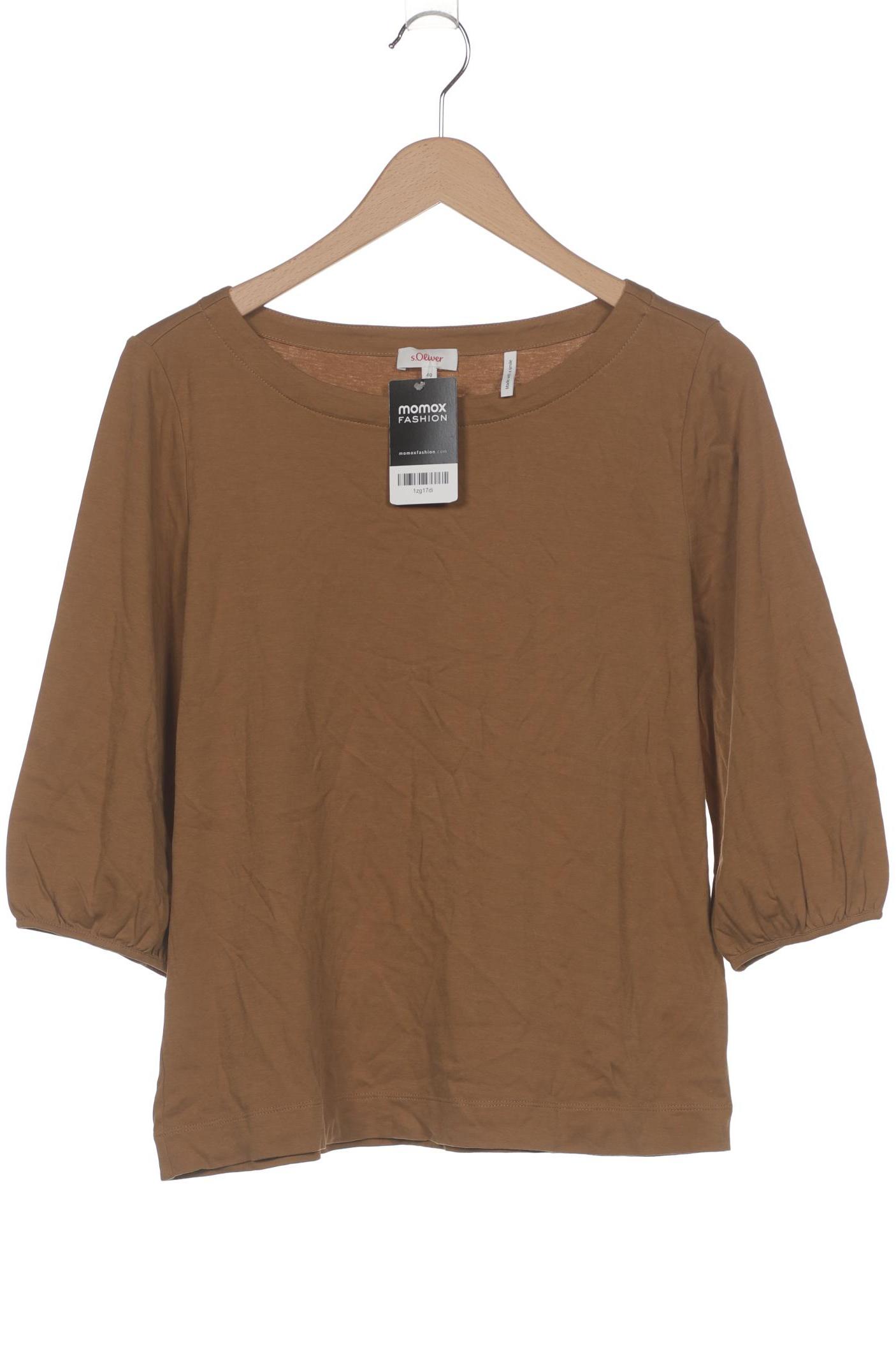 

s.Oliver Damen T-Shirt, braun, Gr. 40
