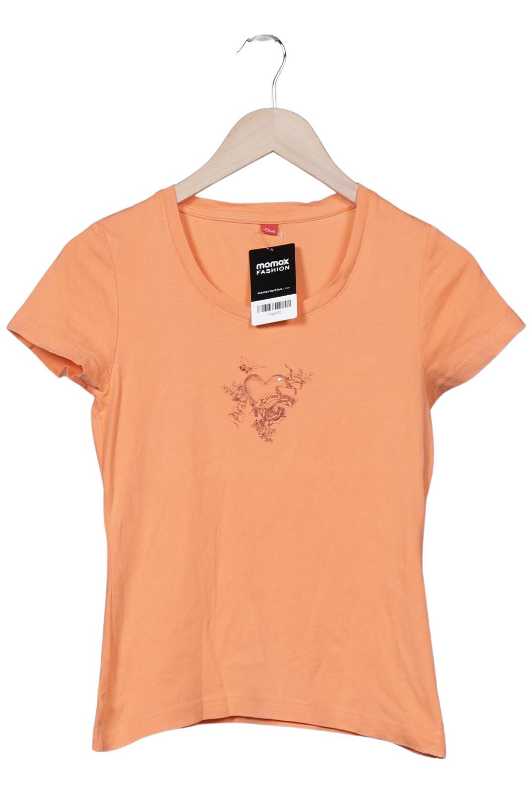 

s.Oliver Damen T-Shirt, orange, Gr. 36