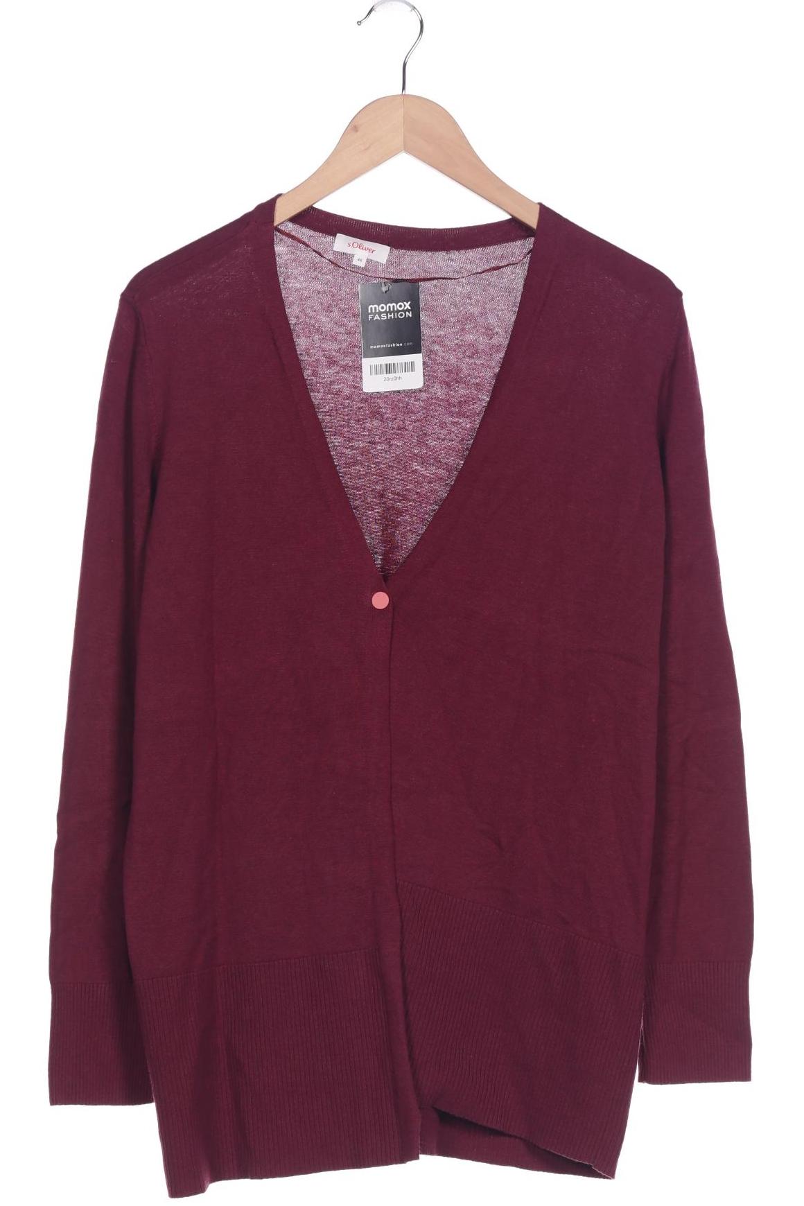 

s.Oliver Damen Strickjacke, bordeaux, Gr. 46