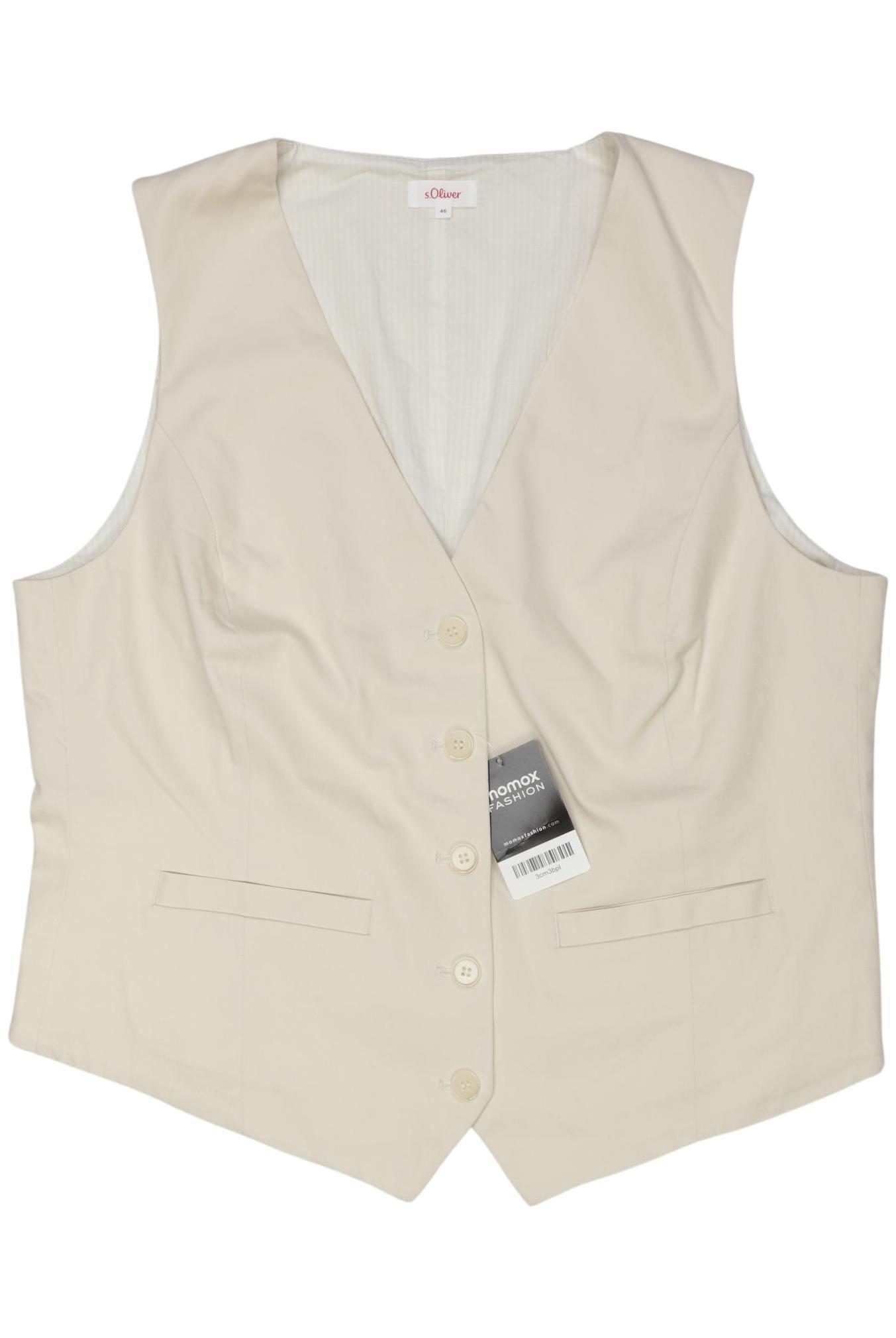 

s.Oliver Damen Weste, beige, Gr. 46