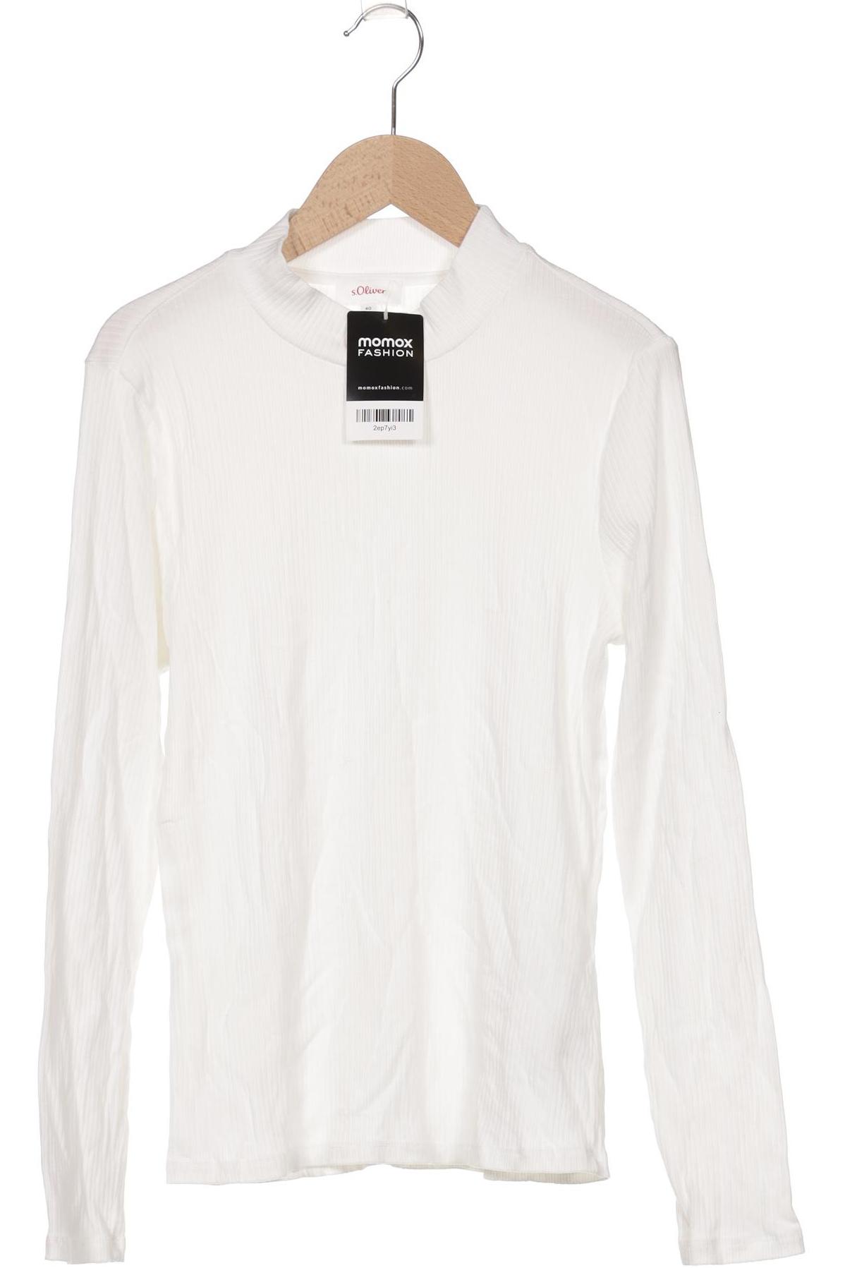 

s.Oliver Damen Langarmshirt, weiß, Gr. 40