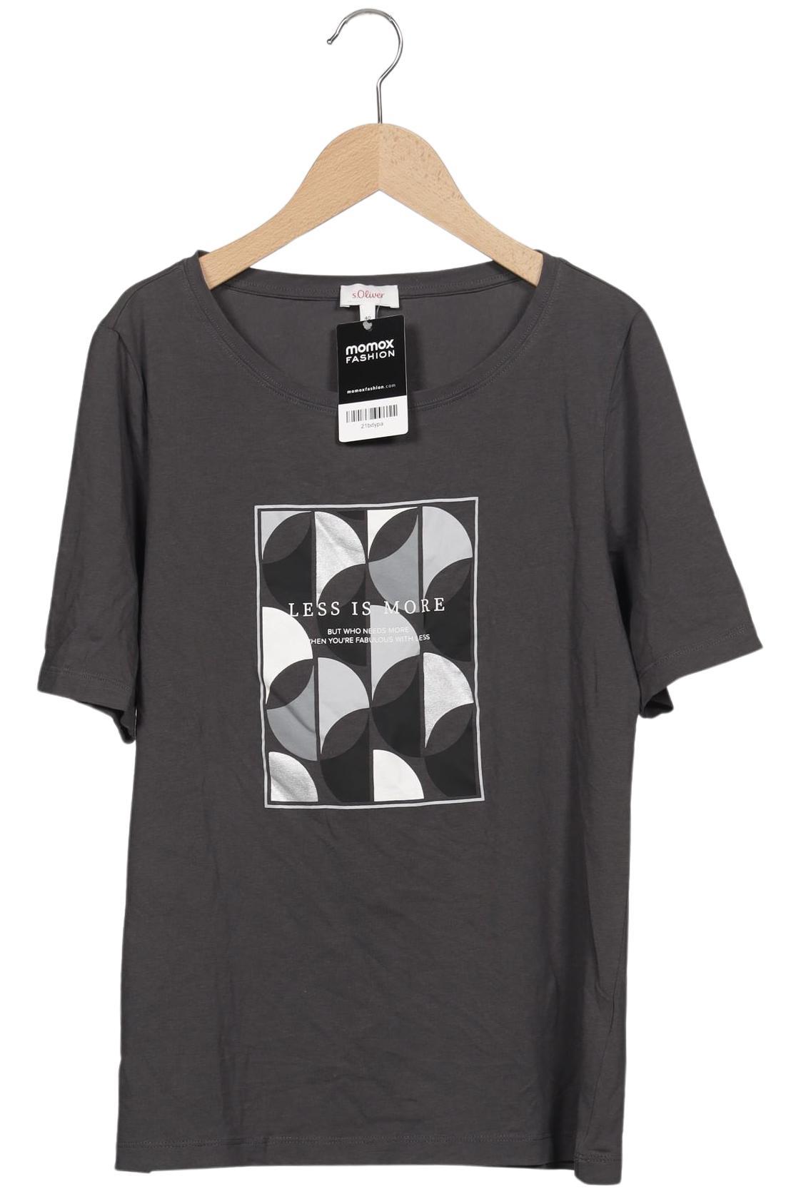 

s.Oliver Damen T-Shirt, grau, Gr. 40