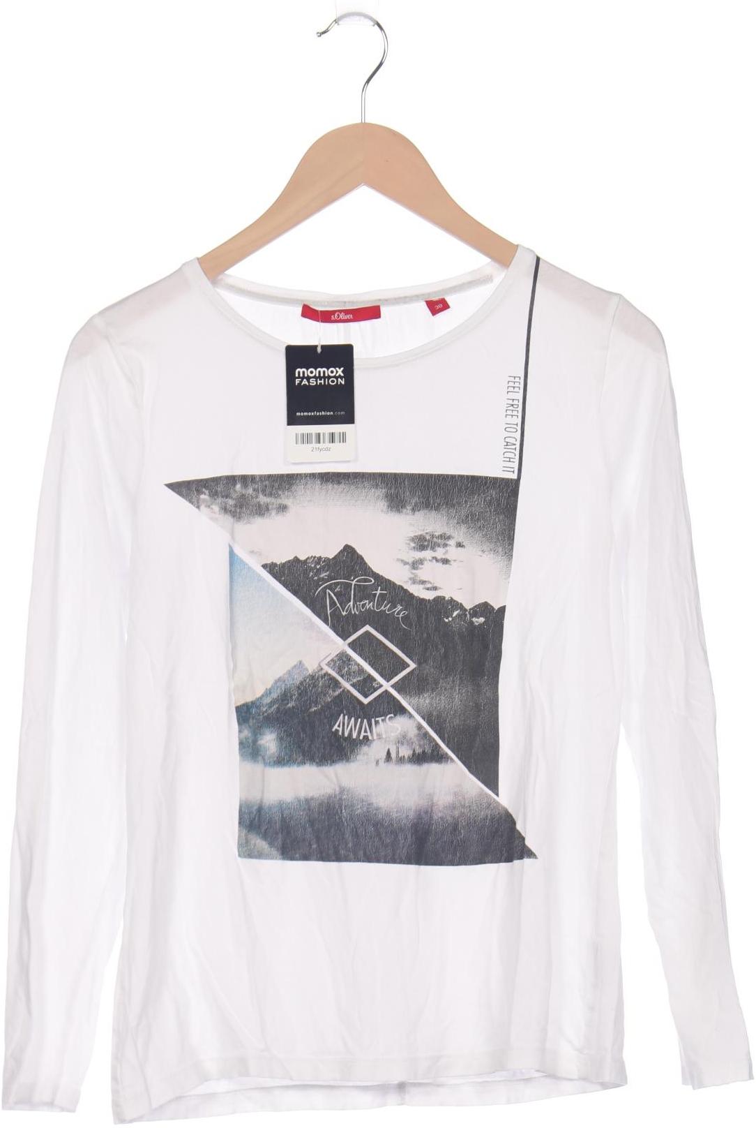 

s.Oliver Damen Langarmshirt, weiß, Gr. 38